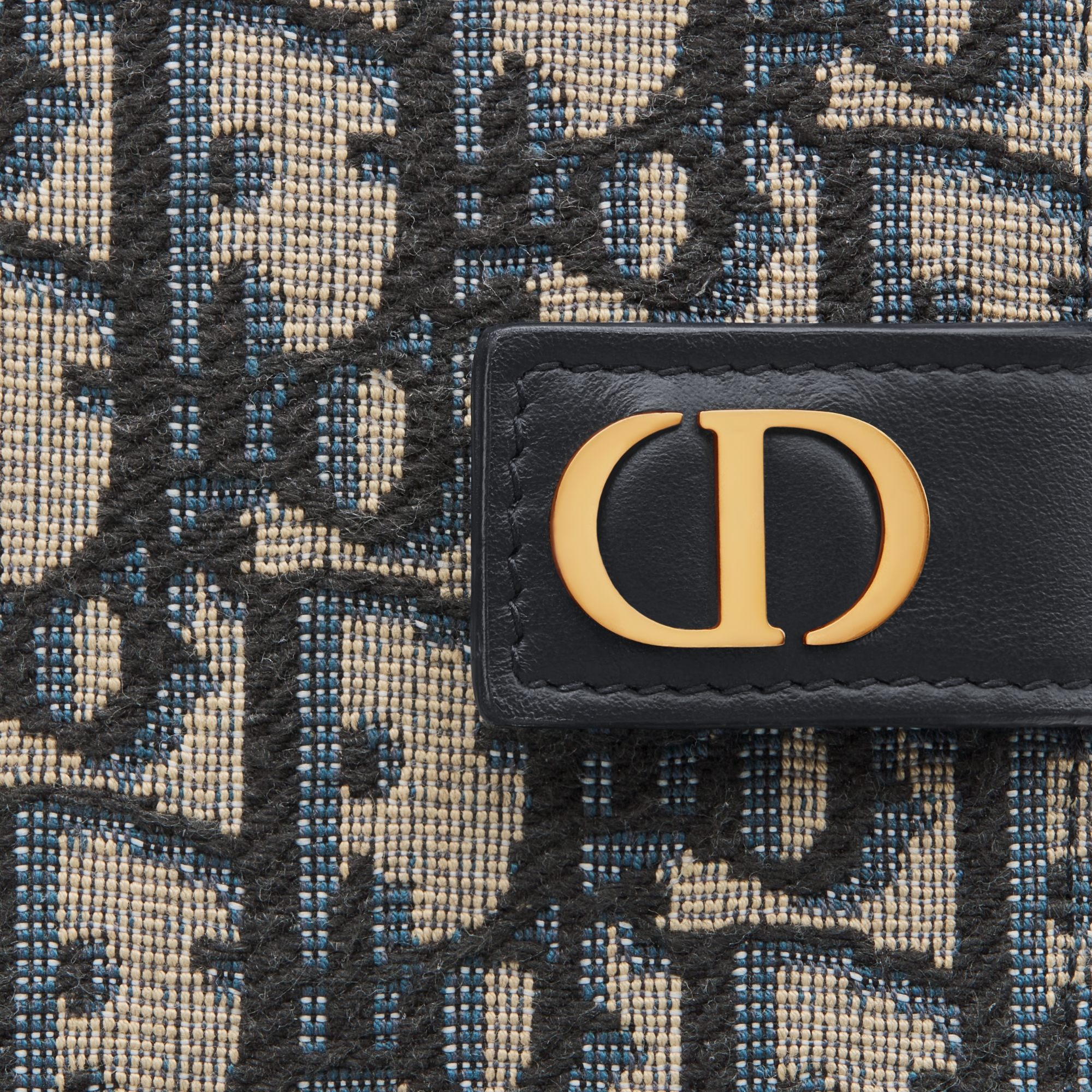 30 Montaigne Dandelion 卡夹 蓝色 Oblique 印花面料 E09