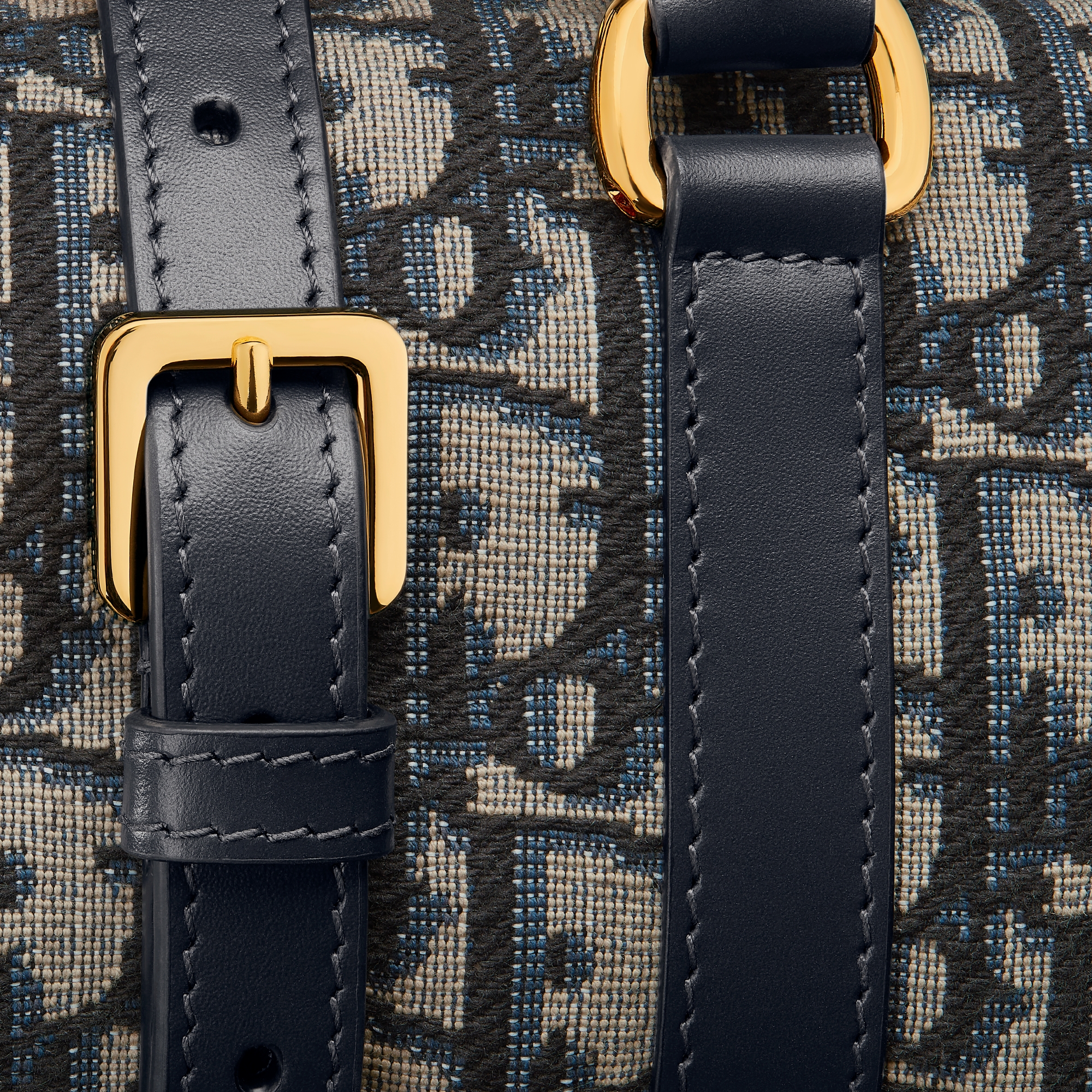 Dior Groove 17 微型手袋 蓝色 Oblique 印花面料 E09