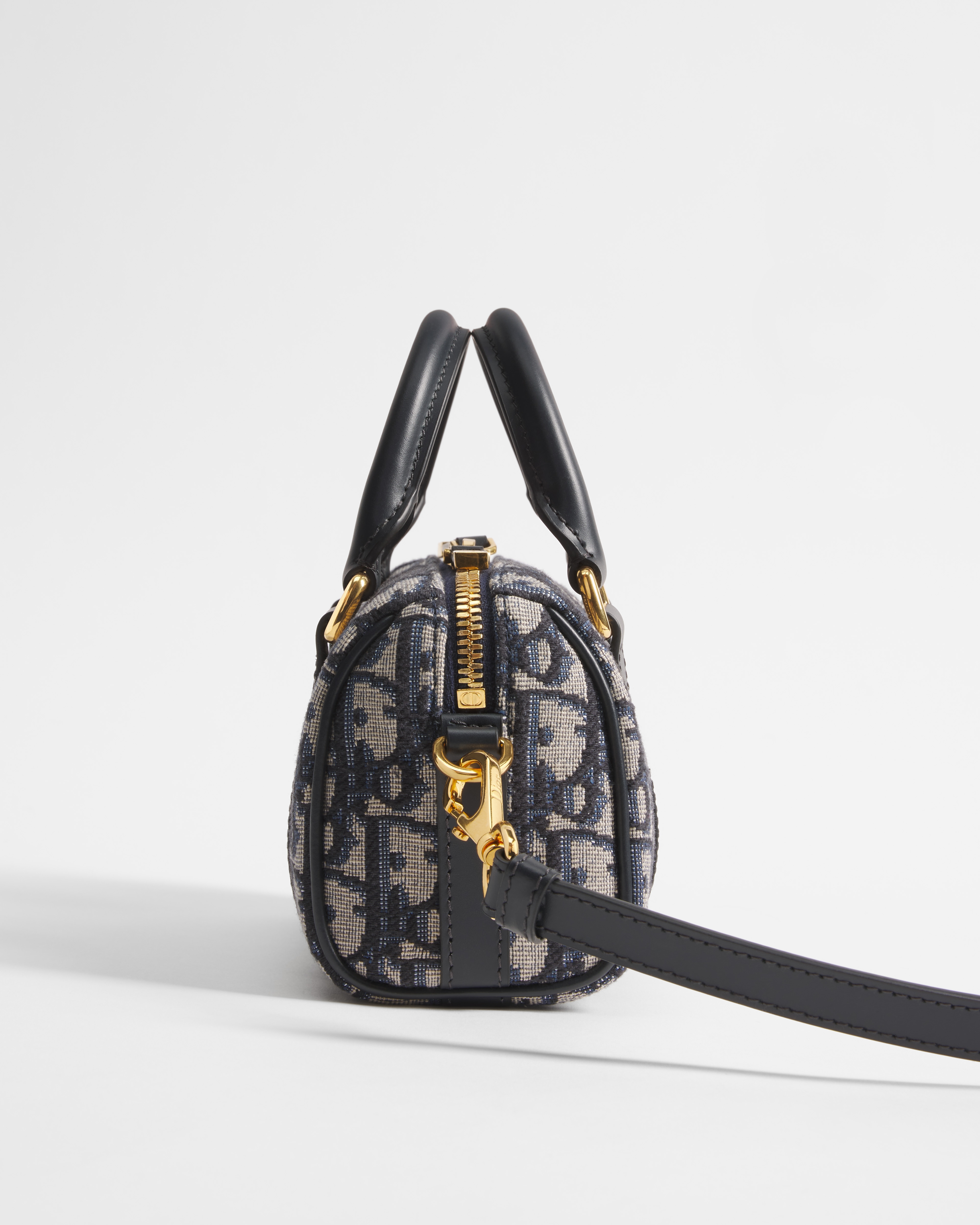 Dior Groove 17 微型手袋 蓝色 Oblique 印花面料 E10