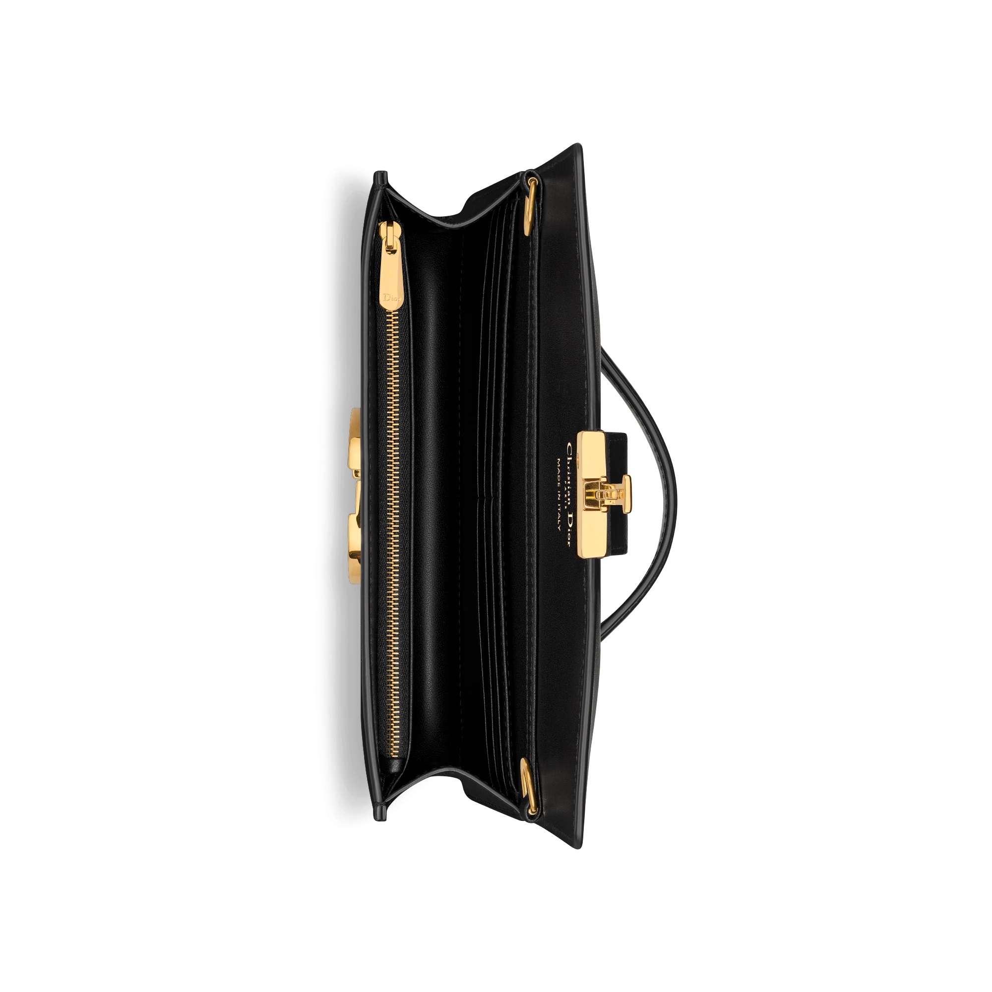 Miss Montaigne 迷你链条手袋 黑色光滑牛皮革 E06