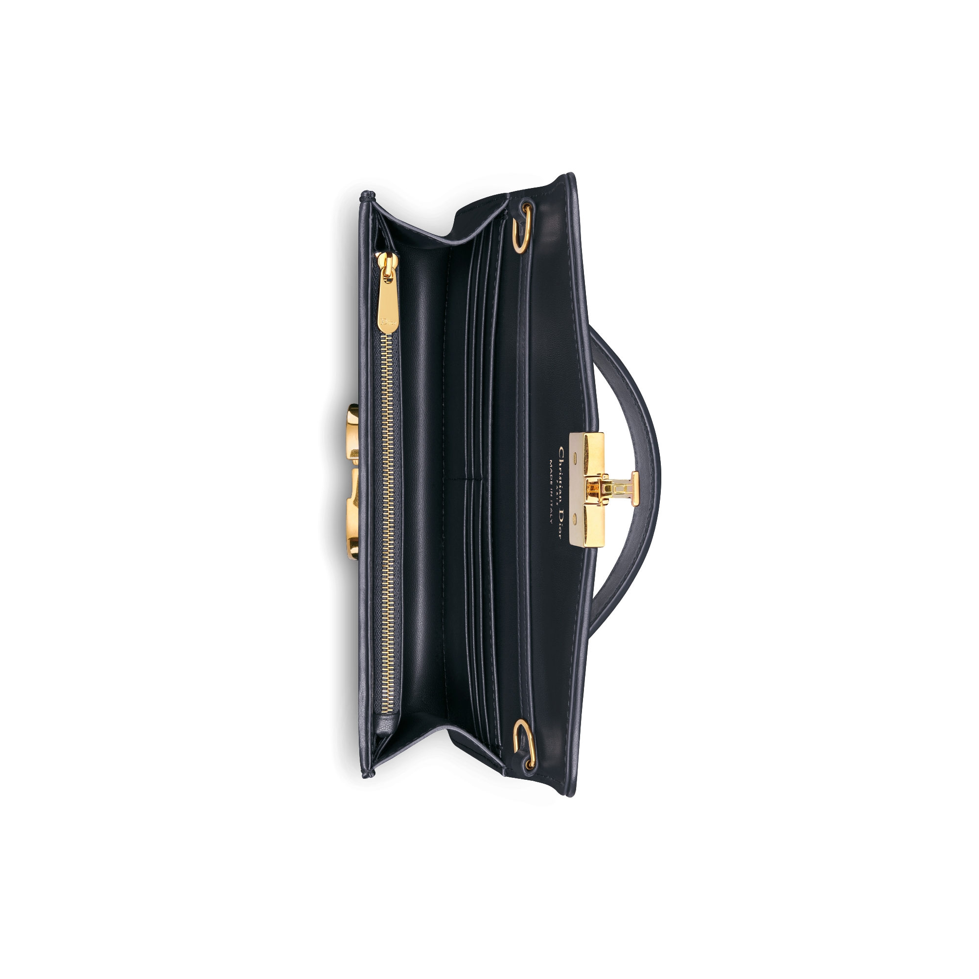 Miss Montaigne 迷你链条手袋 蓝色 Oblique 印花面料 E06