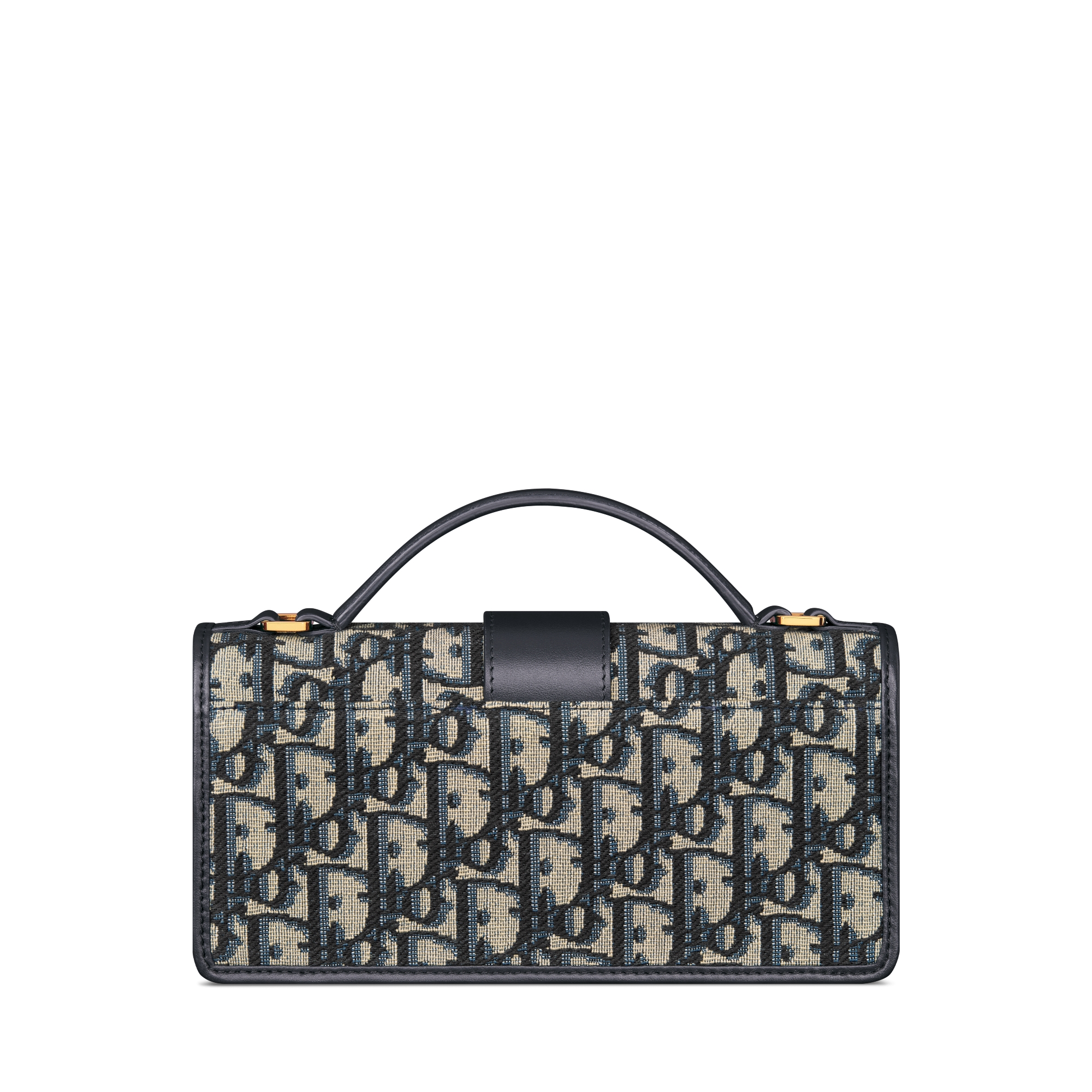 Miss Montaigne 迷你链条手袋 蓝色 Oblique 印花面料 E08