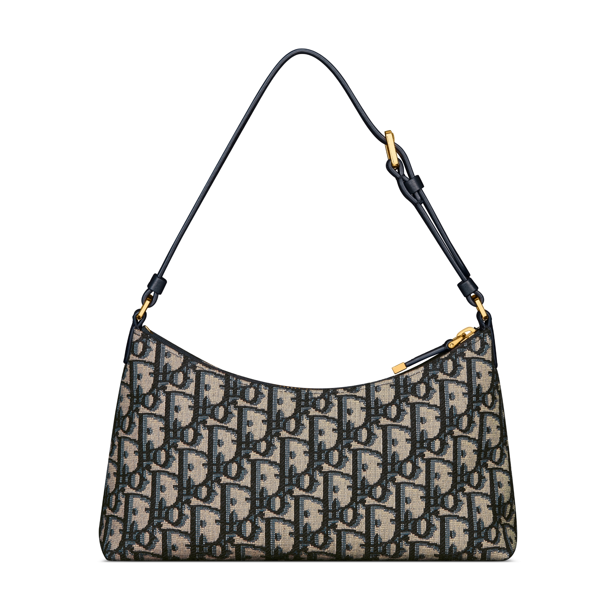 30 Montaigne 迷你水饺包 蓝色 Oblique 印花面料 E08