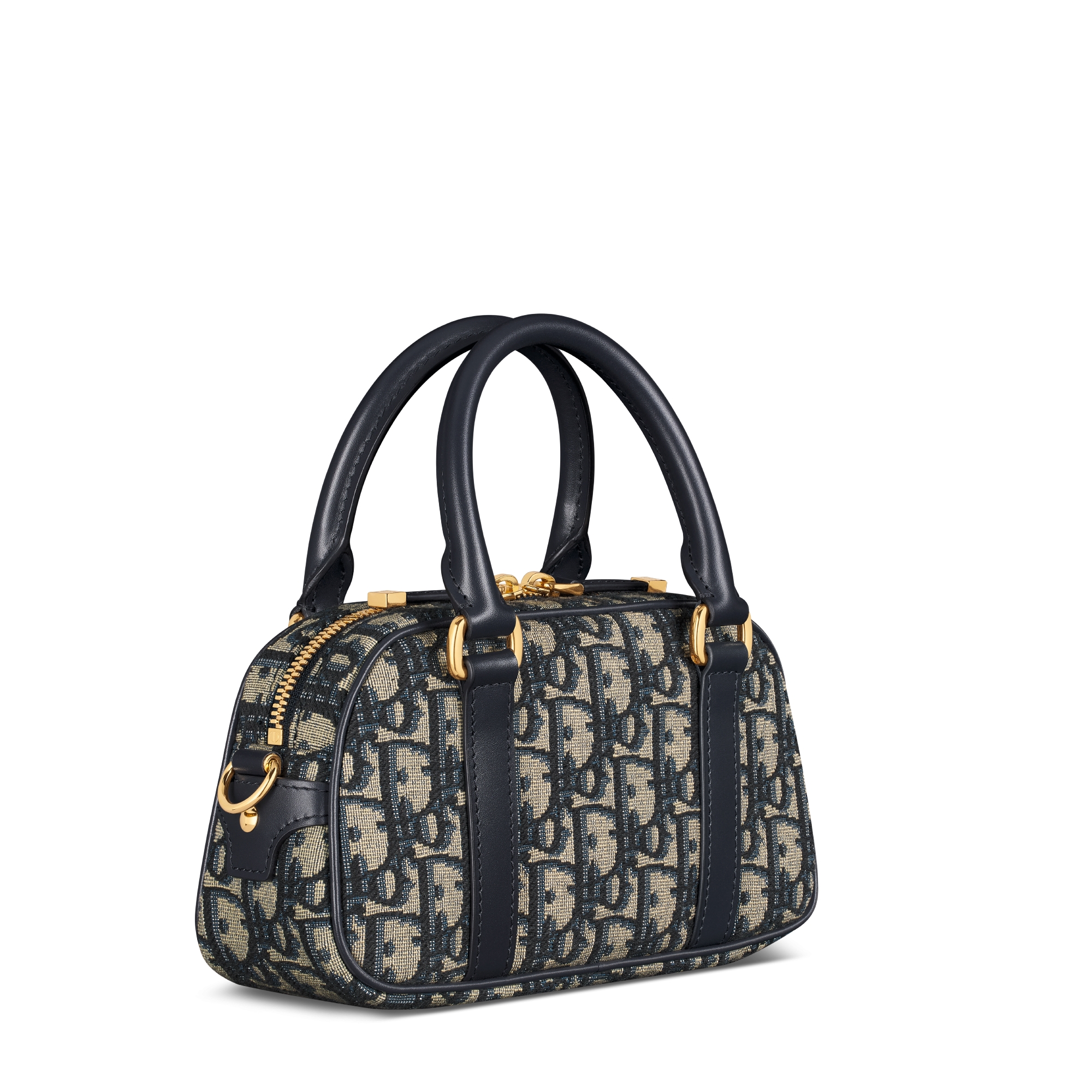 D-Vibe East-West 微型手袋 蓝色 Oblique 印花面料 E03