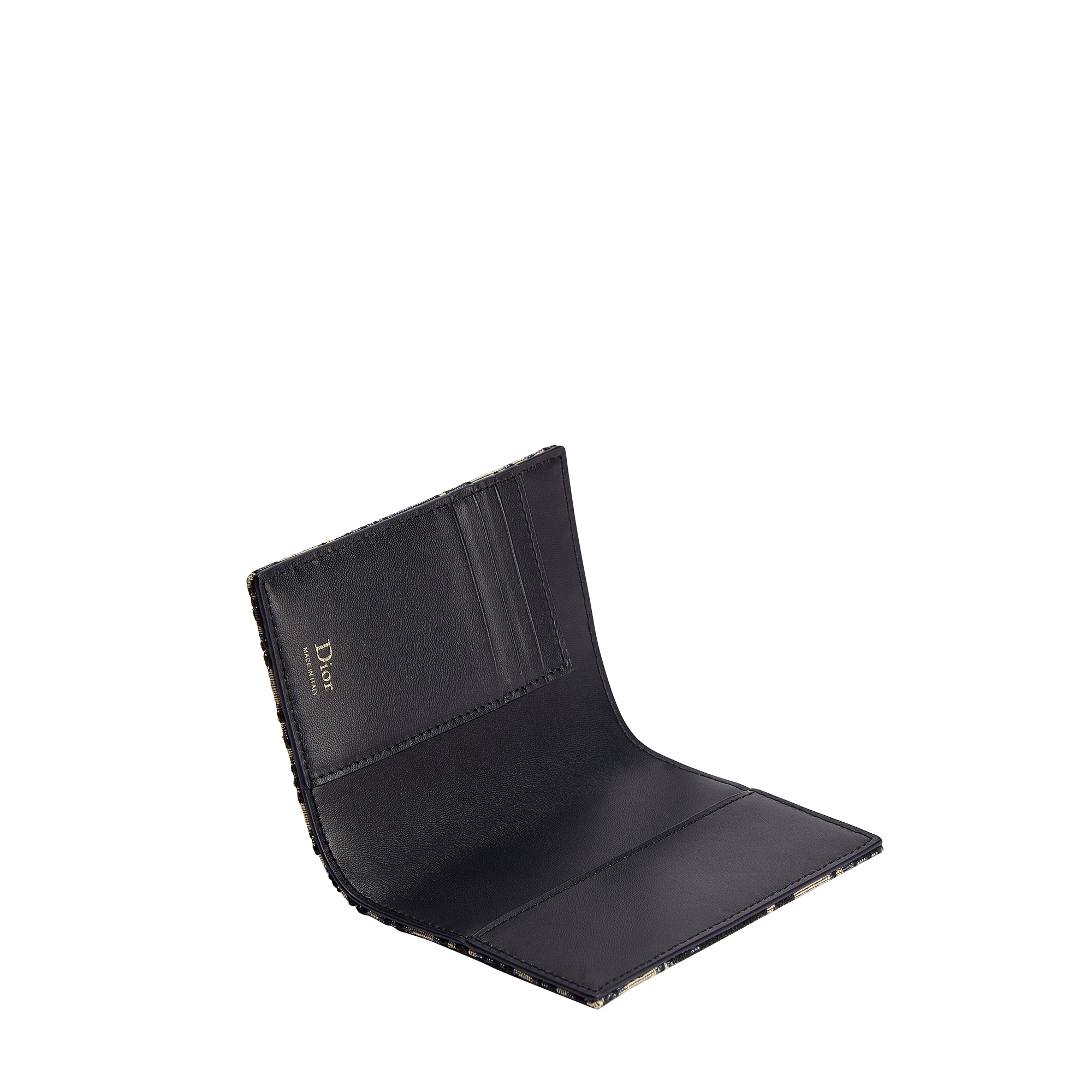 Dior Oblique Bow 护照套 蓝色 Oblique 印花面料 E07