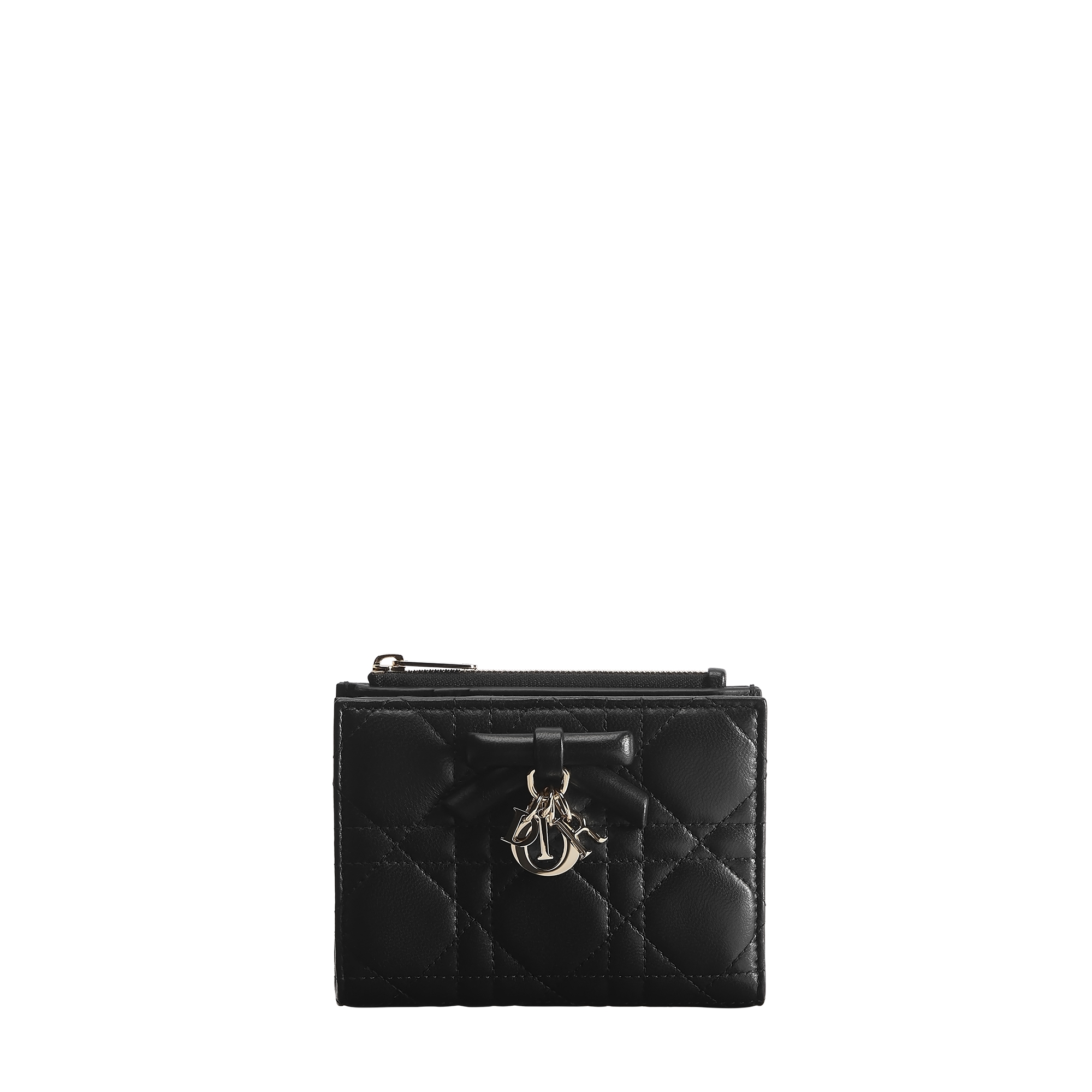  黑色羊皮革藤格纹