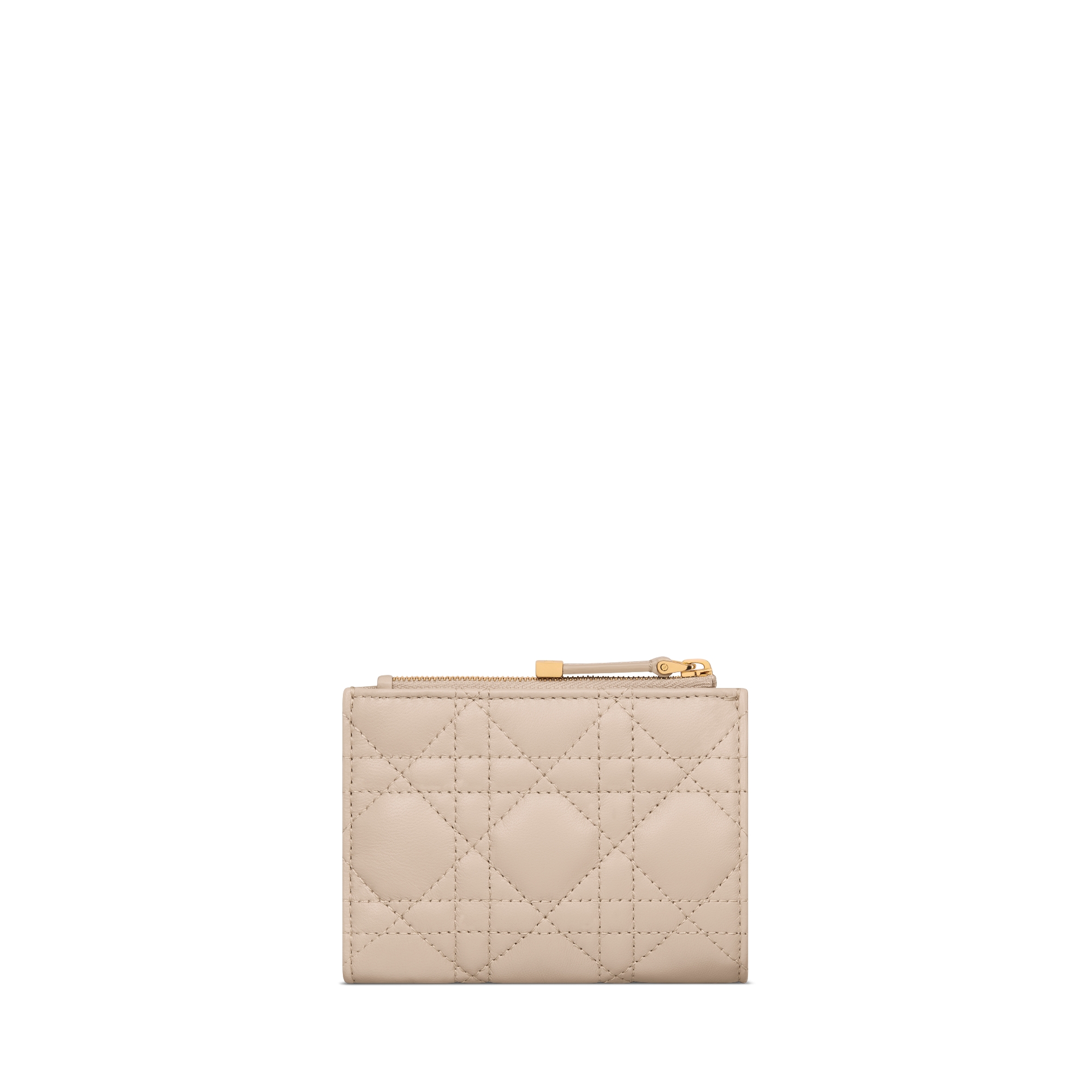 Dior Jolie Dahlia 钱包 胭脂米色羊皮革藤格纹 E08