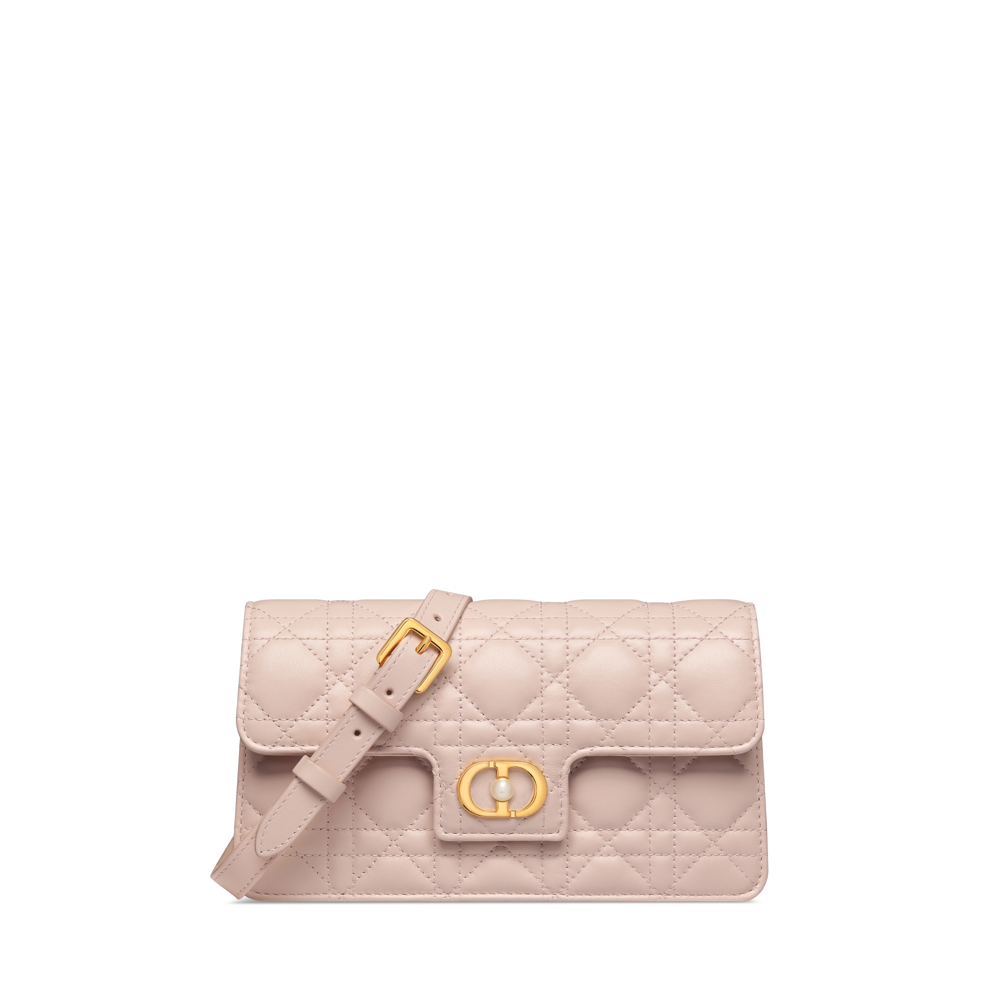 Dior Jolie 迷你链条手袋 胭脂粉色羊皮革藤格纹 E01