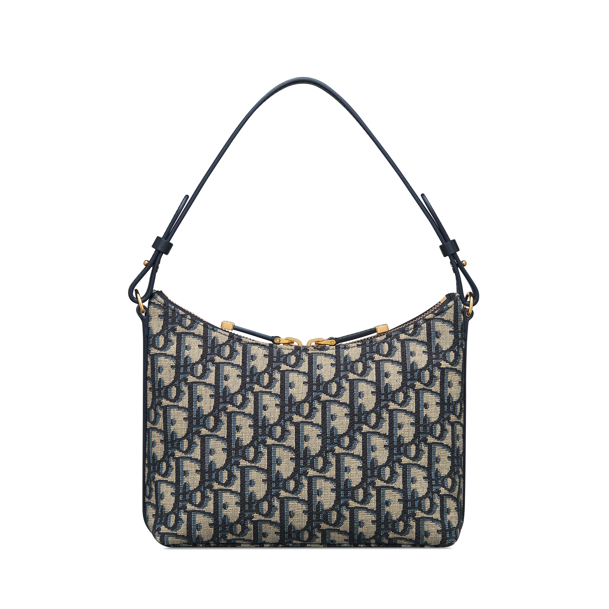 30 Montaigne 迪奥之爱迷你链条手袋 蓝色 Oblique 印花面料 E08