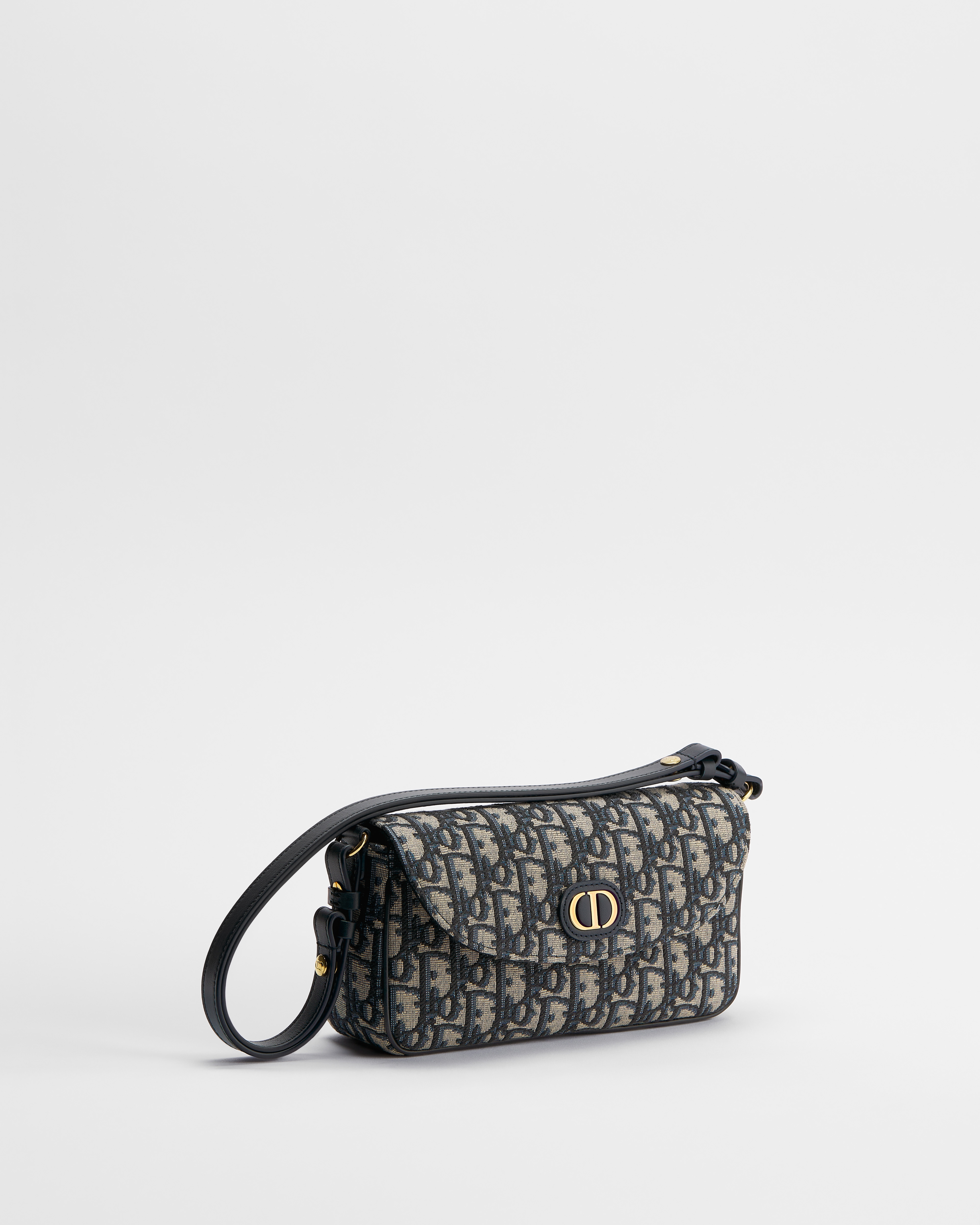 30 Montaigne D-Vine 链条手袋 蓝色 Oblique 印花面料 E03