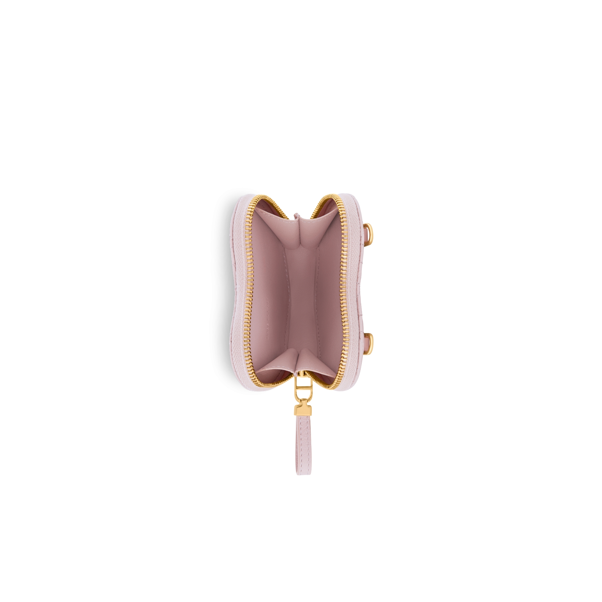 Dioramour Dior Caro 心形链条手袋 淡粉色牛皮革藤格纹心形图案 E06