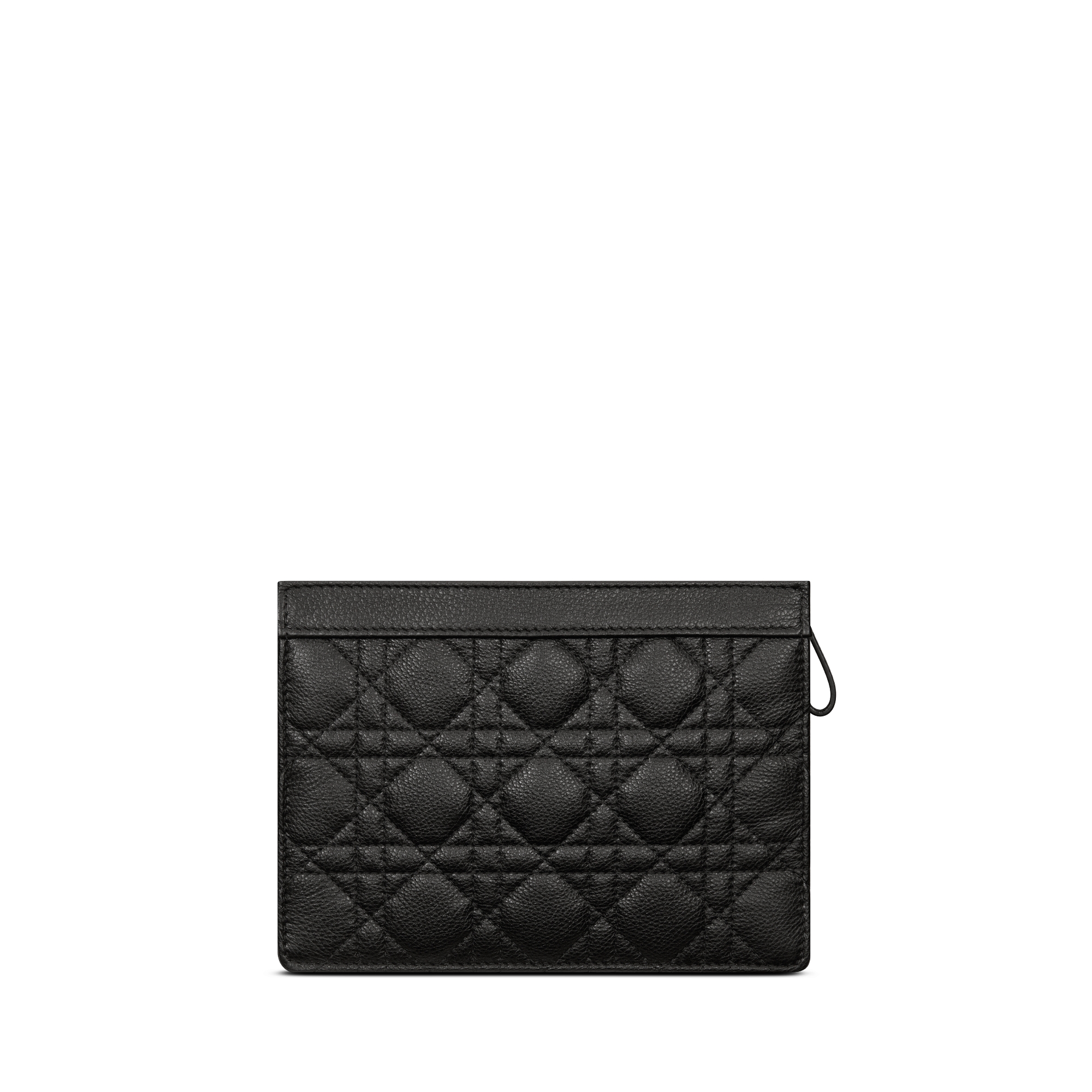 Dior Caro Every Dior 手拿包 黑色柔软牛皮革藤格纹 E08