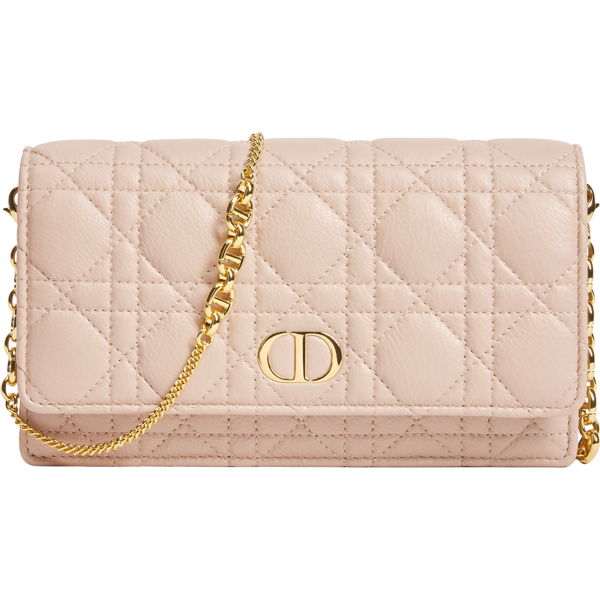  胭脂米色柔软牛皮革藤格纹