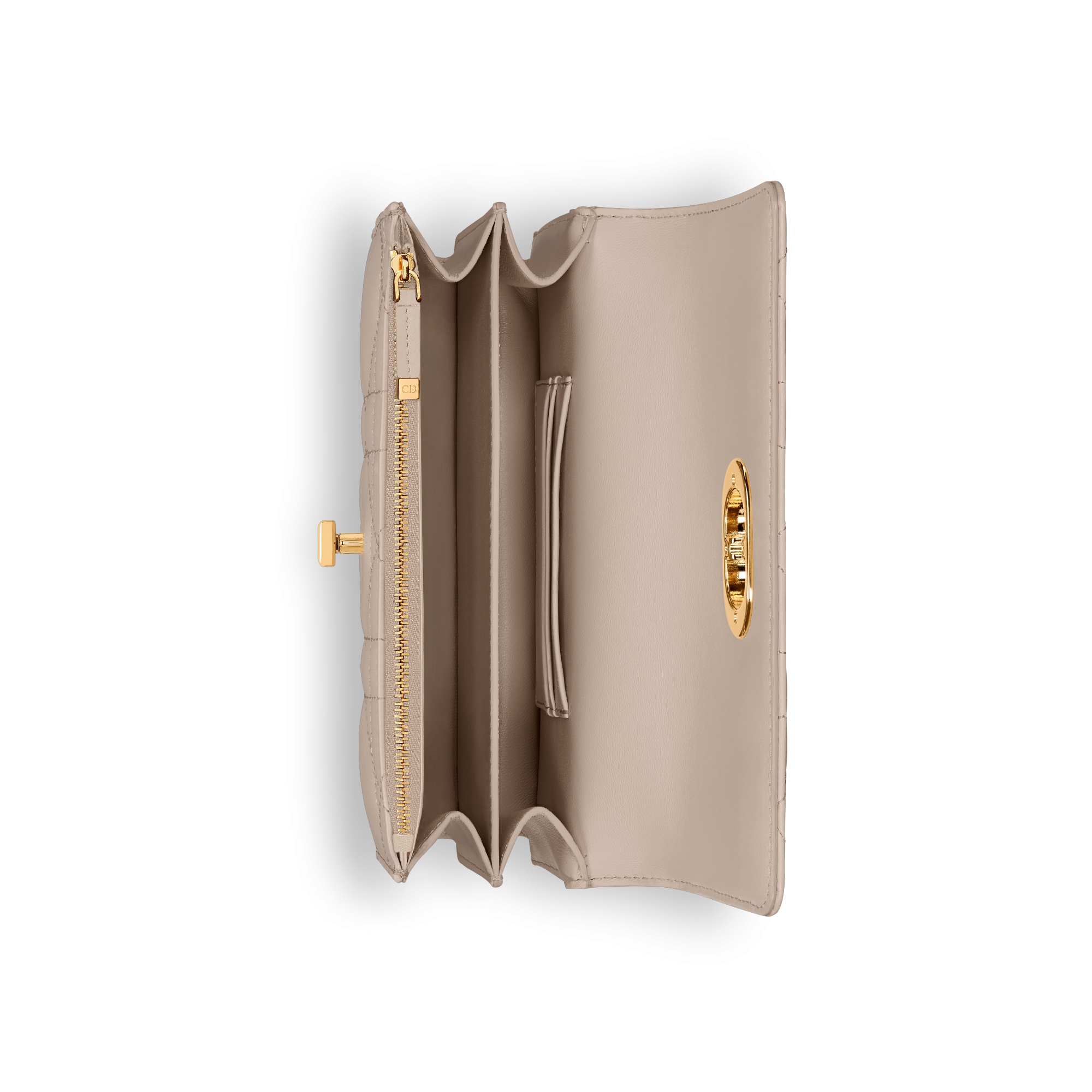 Miss Caro 迷你链条手袋 胭脂米色羊皮革超大藤格纹 E06