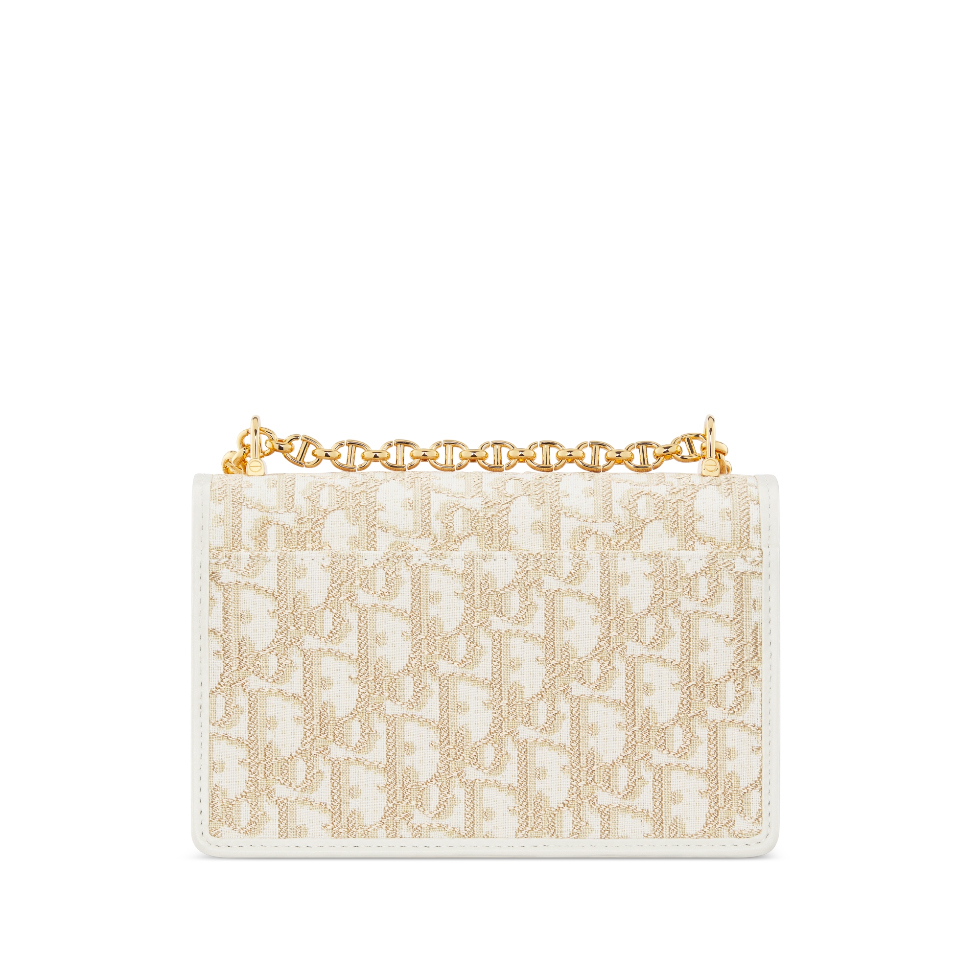 Miss Caro 迷你链条手袋 金色调 Oblique 印花面料 E08