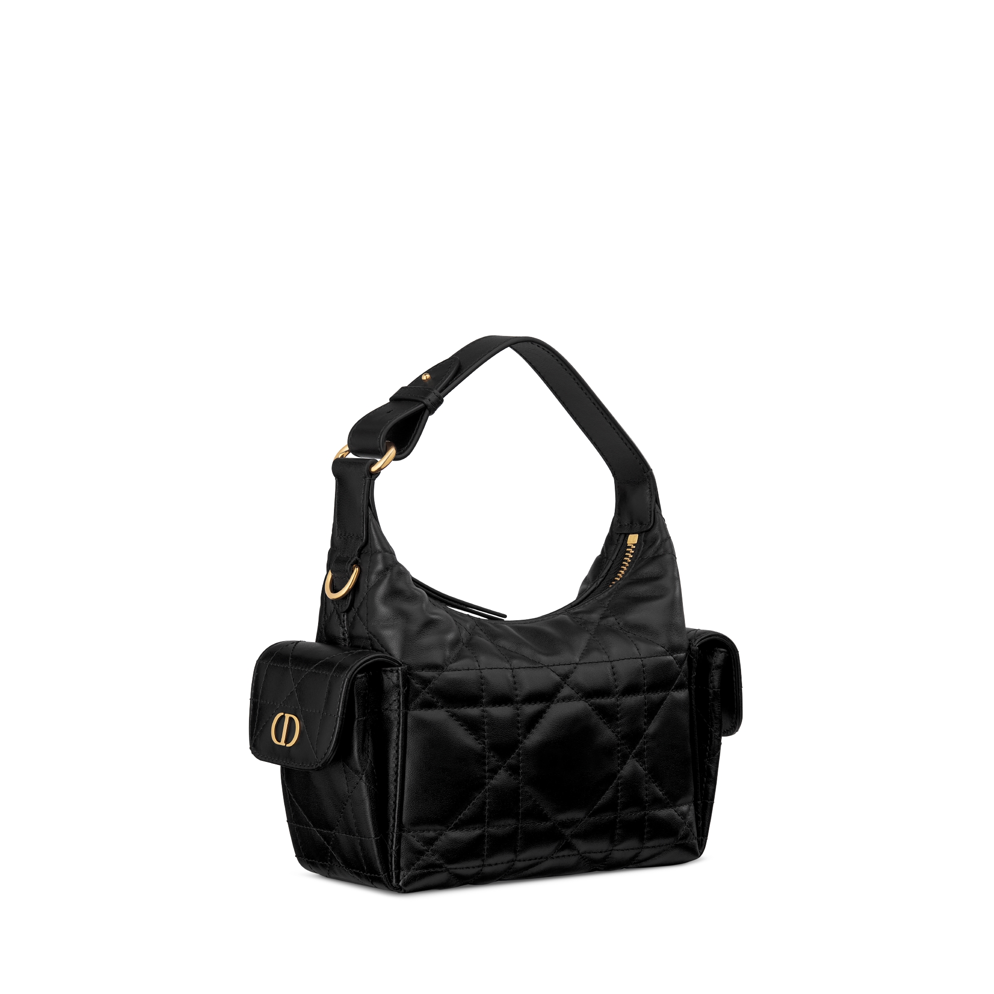 D-Dream 迷你手袋 黑色羊皮革超大藤格纹 E03