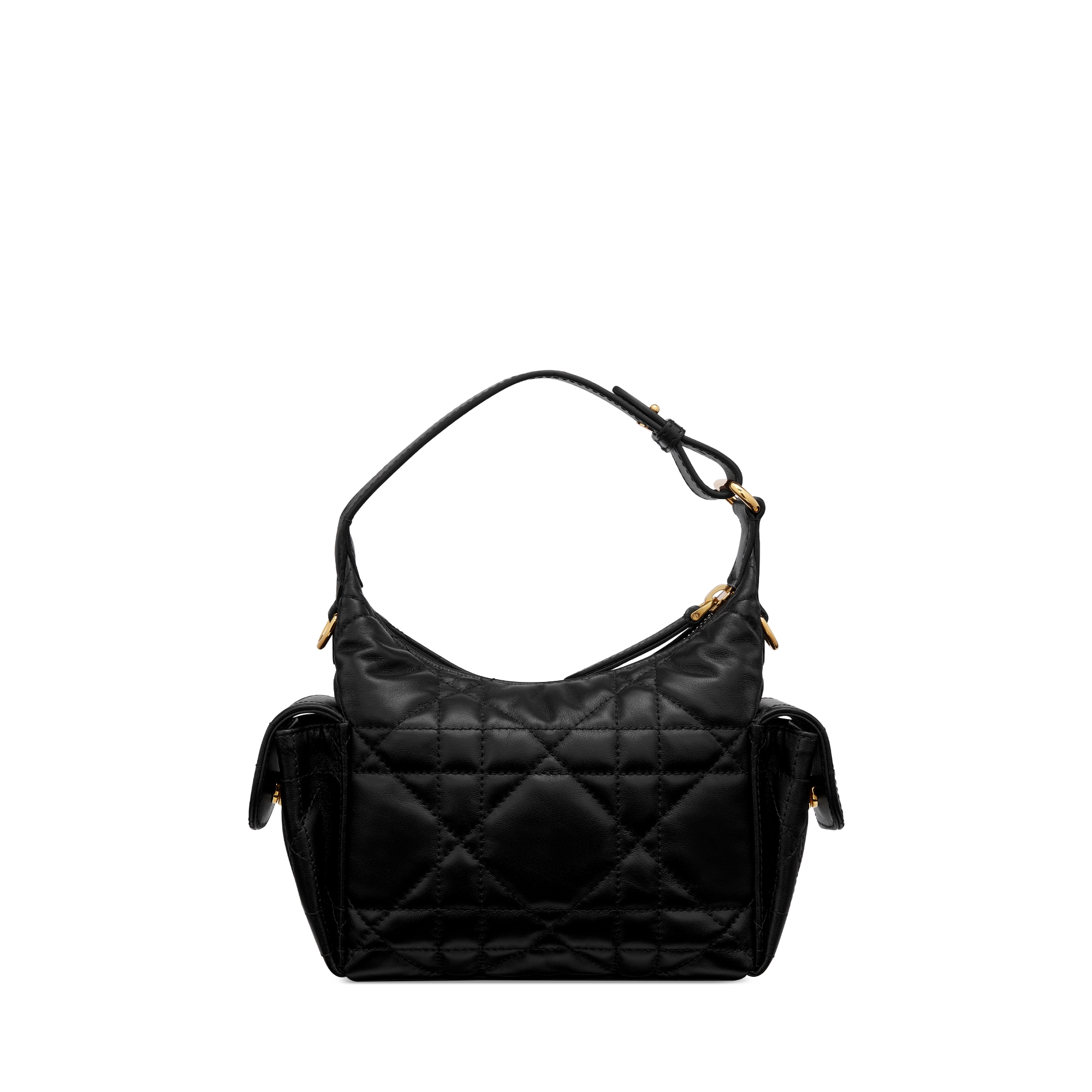 D-Dream 迷你手袋 黑色羊皮革超大藤格纹 E08