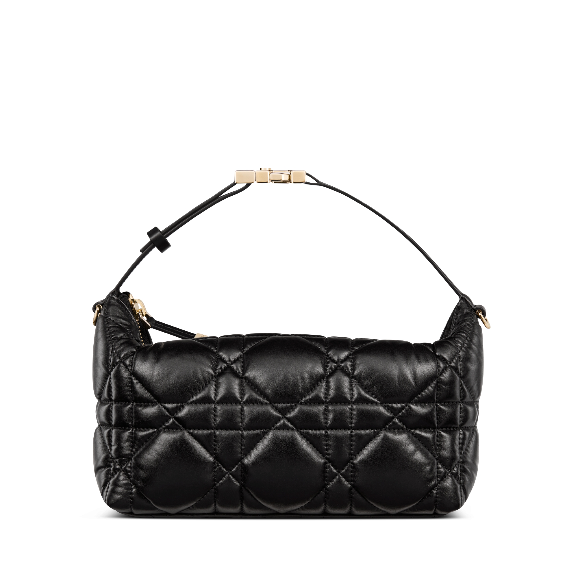 中号 DiorTravel Nomad 手拿包 黑色牛皮革超大藤格纹 E01