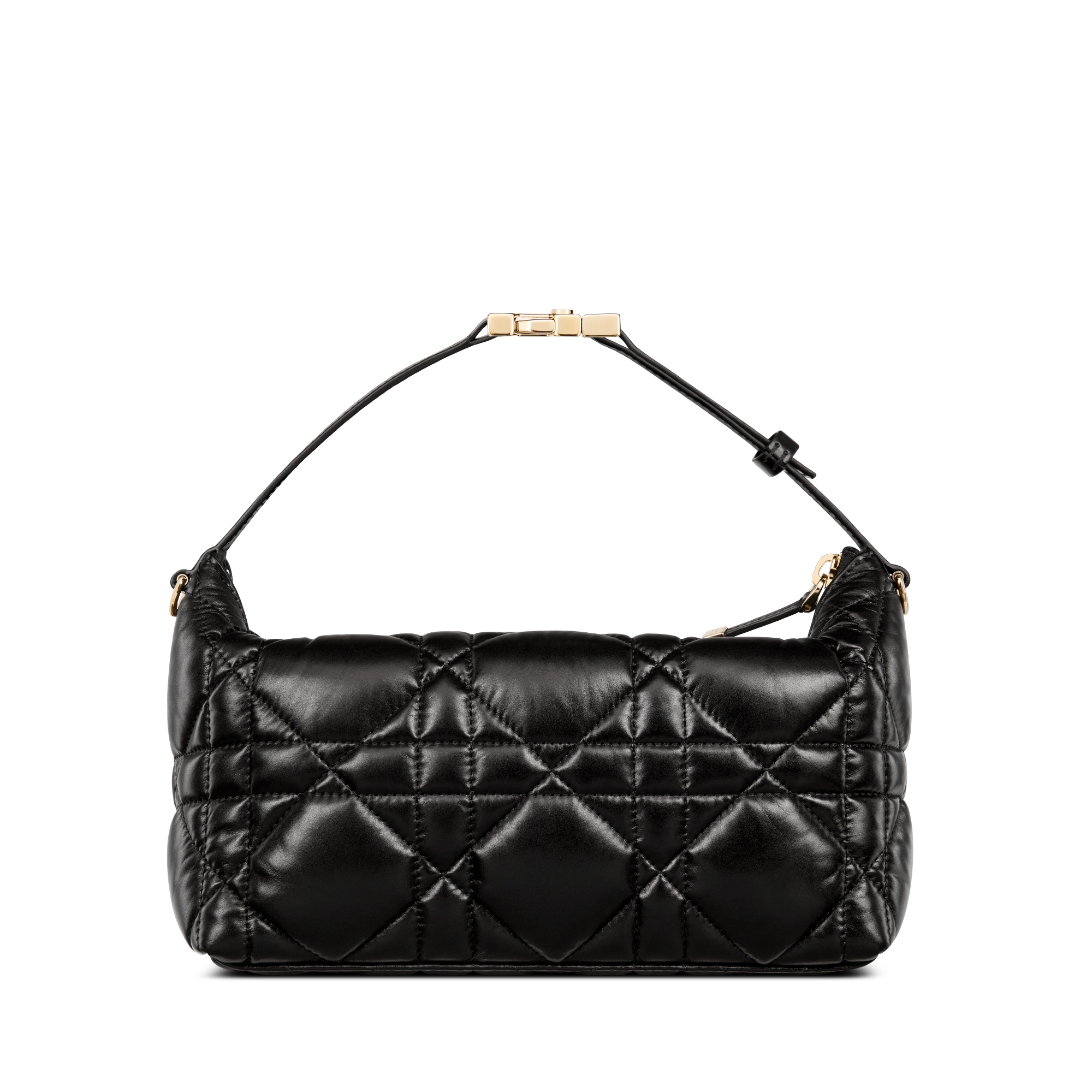 中号 DiorTravel Nomad 手拿包 黑色牛皮革超大藤格纹 E08