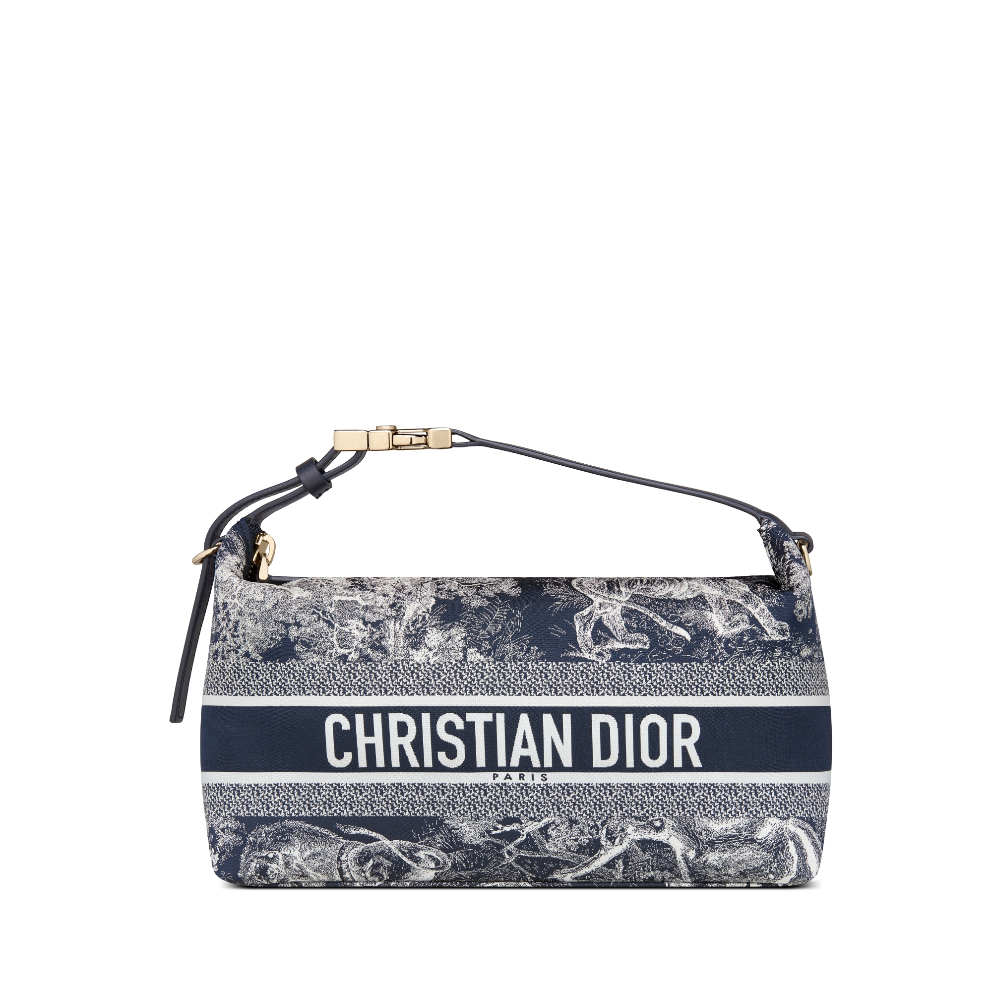 中号 DiorTravel Nomad 手拿包 蓝色科技面料 Reverse 茹伊印花 E01