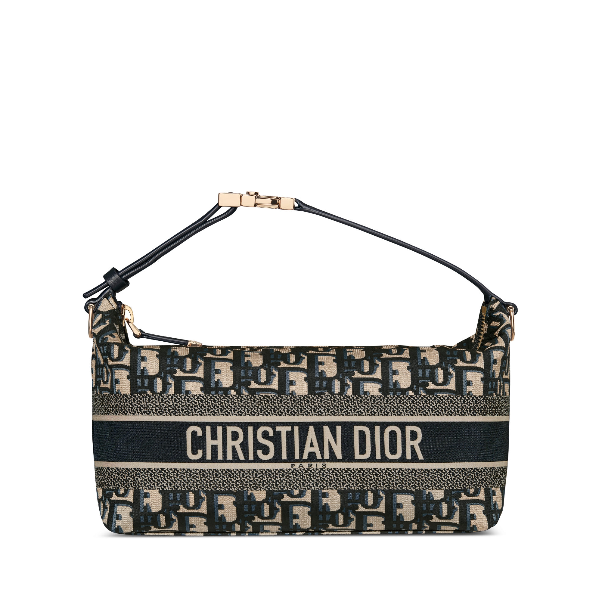 中号 DiorTravel Nomad 手拿包 蓝色 Oblique 印花科技面料 E01