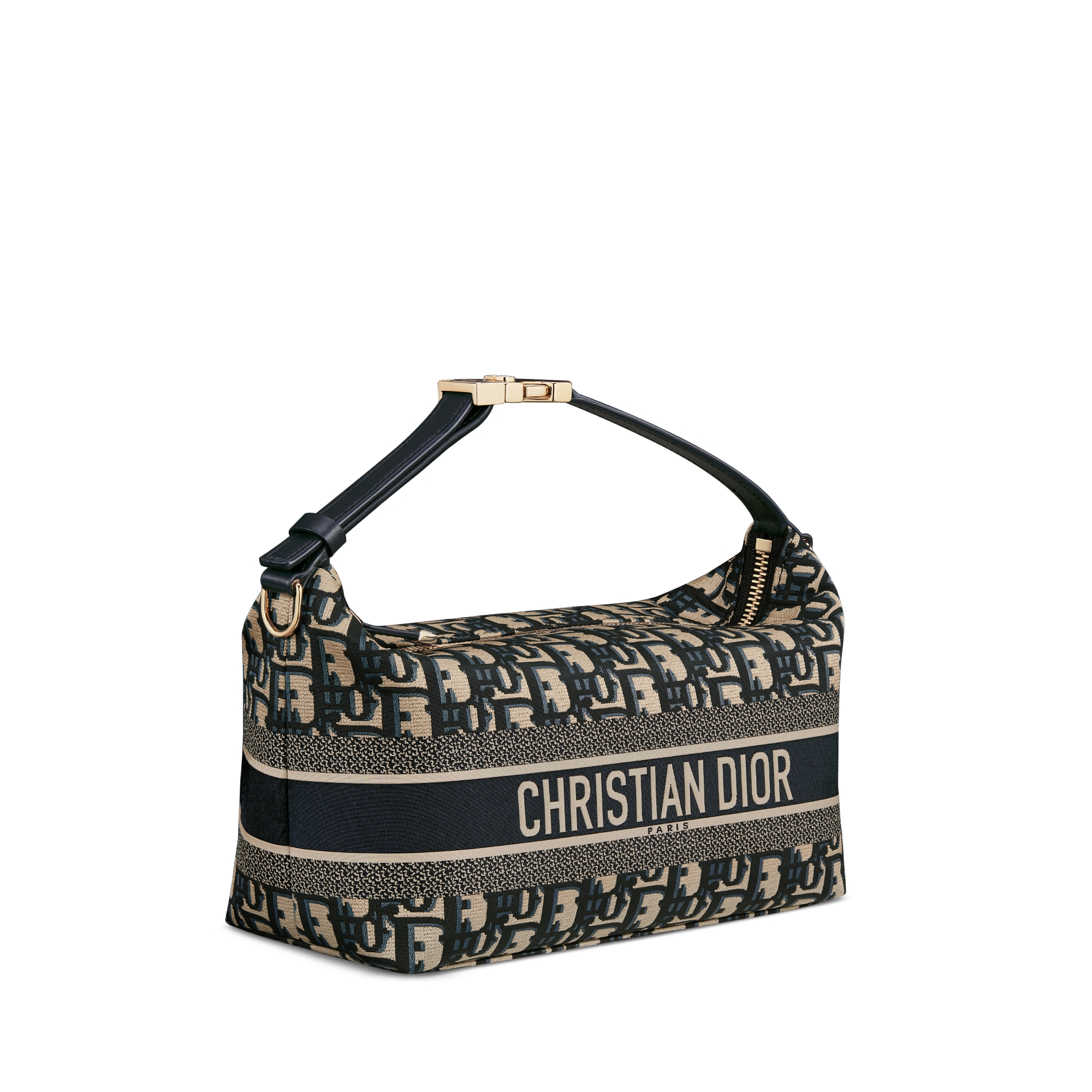 中号 DiorTravel Nomad 手拿包 蓝色 Oblique 印花科技面料 E03