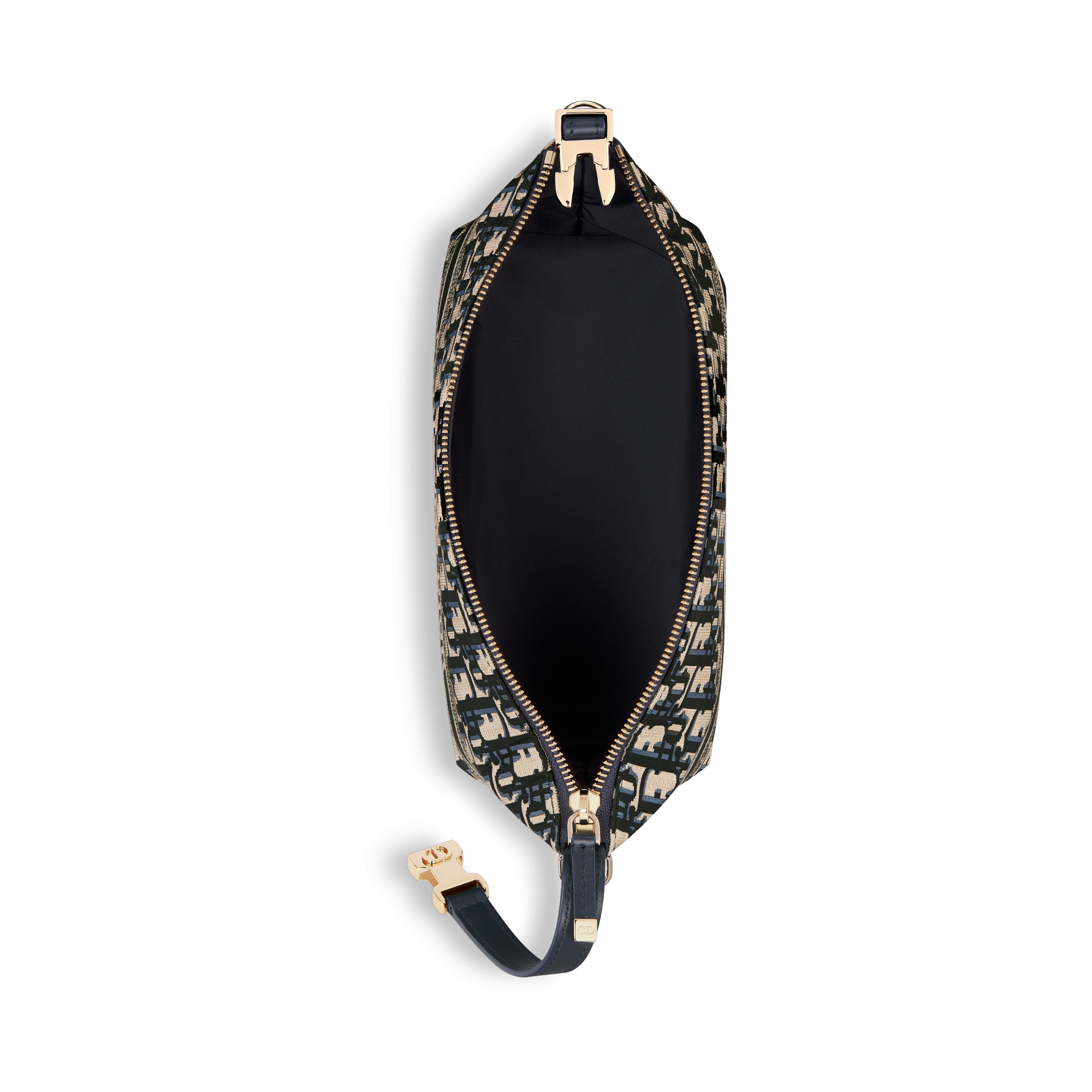 中号 DiorTravel Nomad 手拿包 蓝色 Oblique 印花科技面料 E06