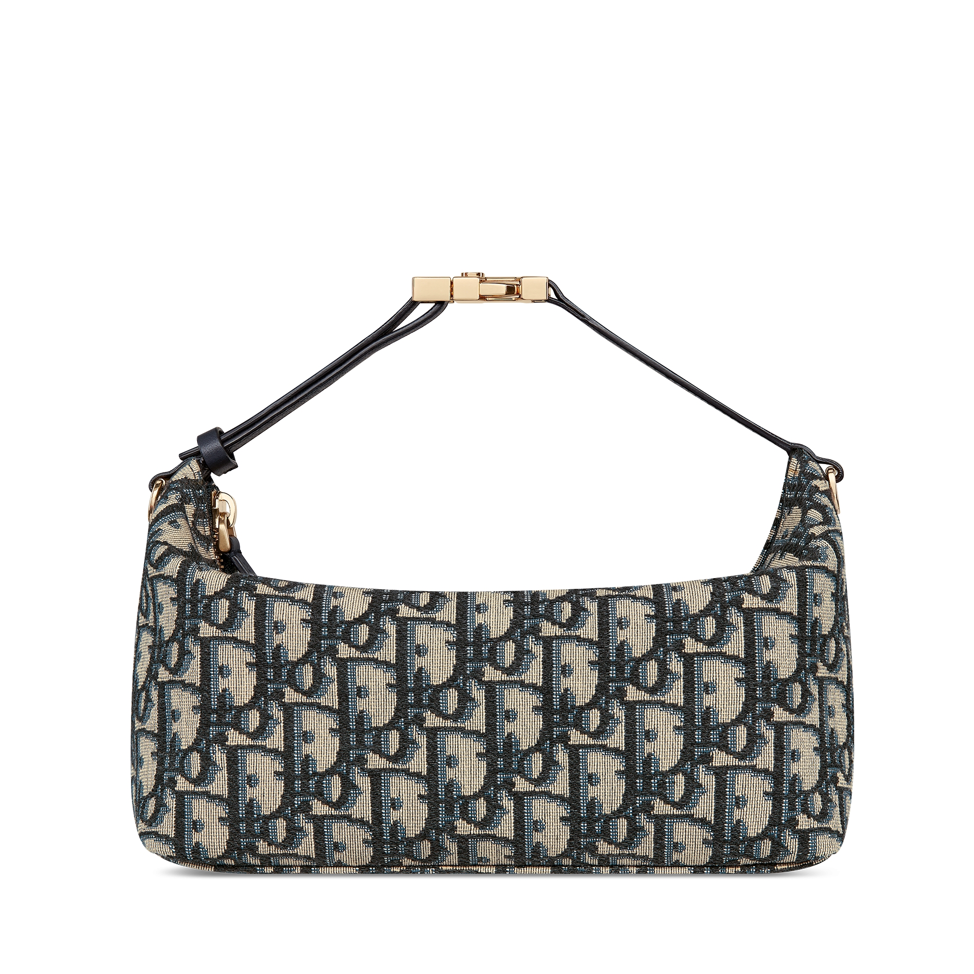 中号 DiorTravel Nomad 手拿包 蓝色 Oblique 印花面料 E01