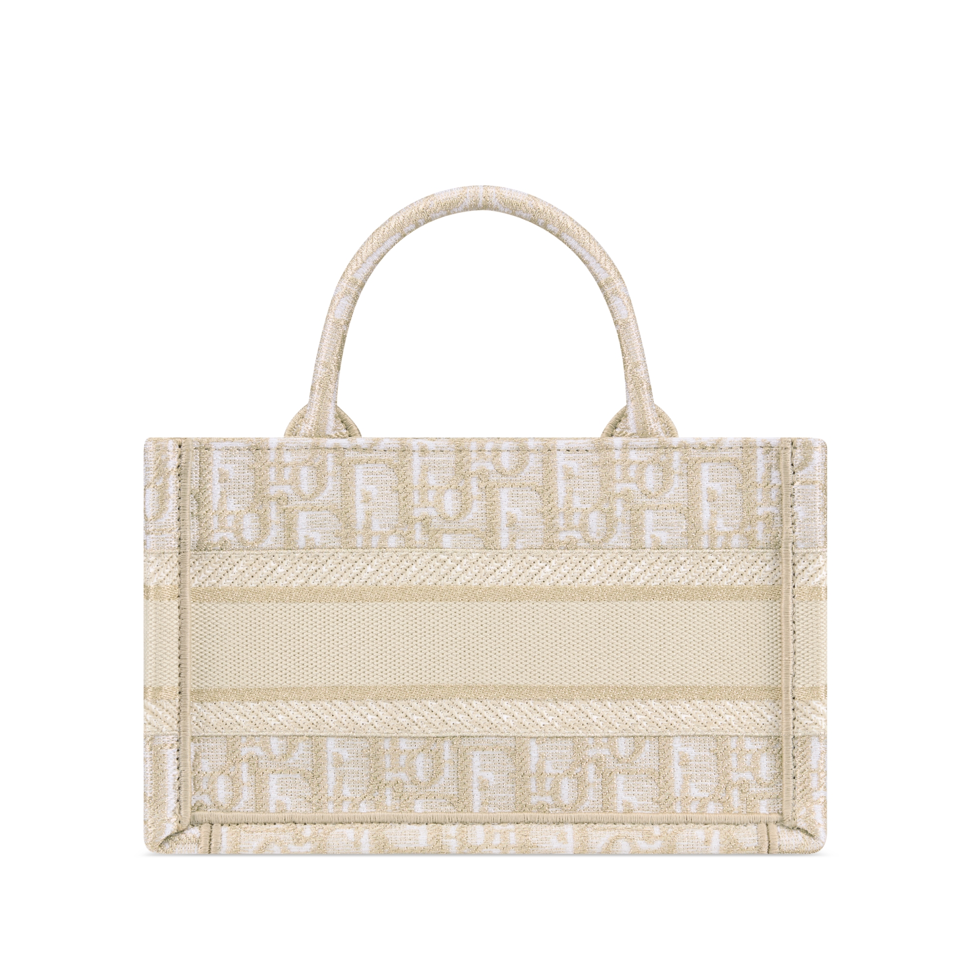 迷你 Book Tote 手袋 金色调 Oblique 印花（21.5 x 13 x 7.5 厘米） E08