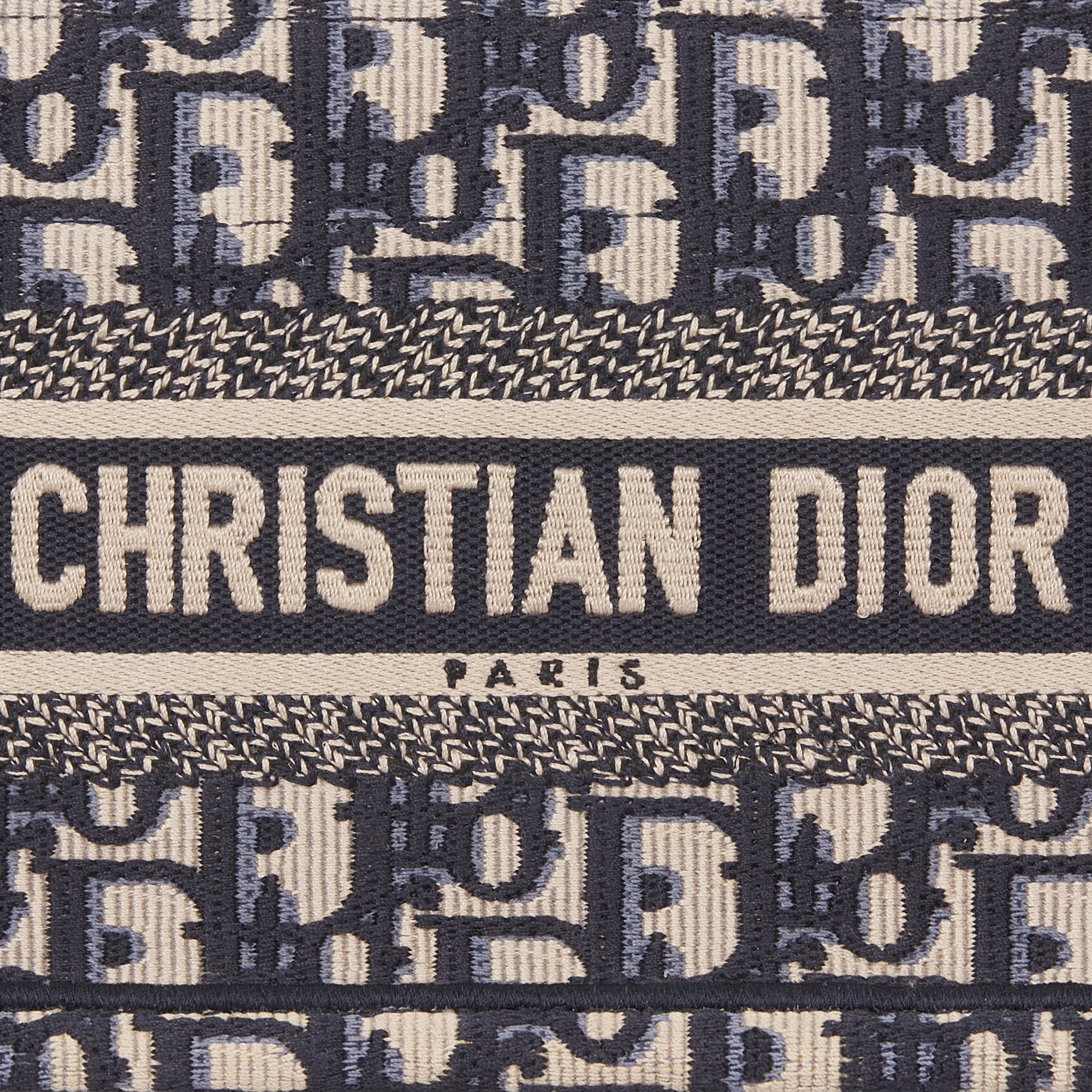 迷你 Book Tote 手袋 蓝色 Oblique 印花刺绣 (21.5 x 13 x 7.5 cm) E09