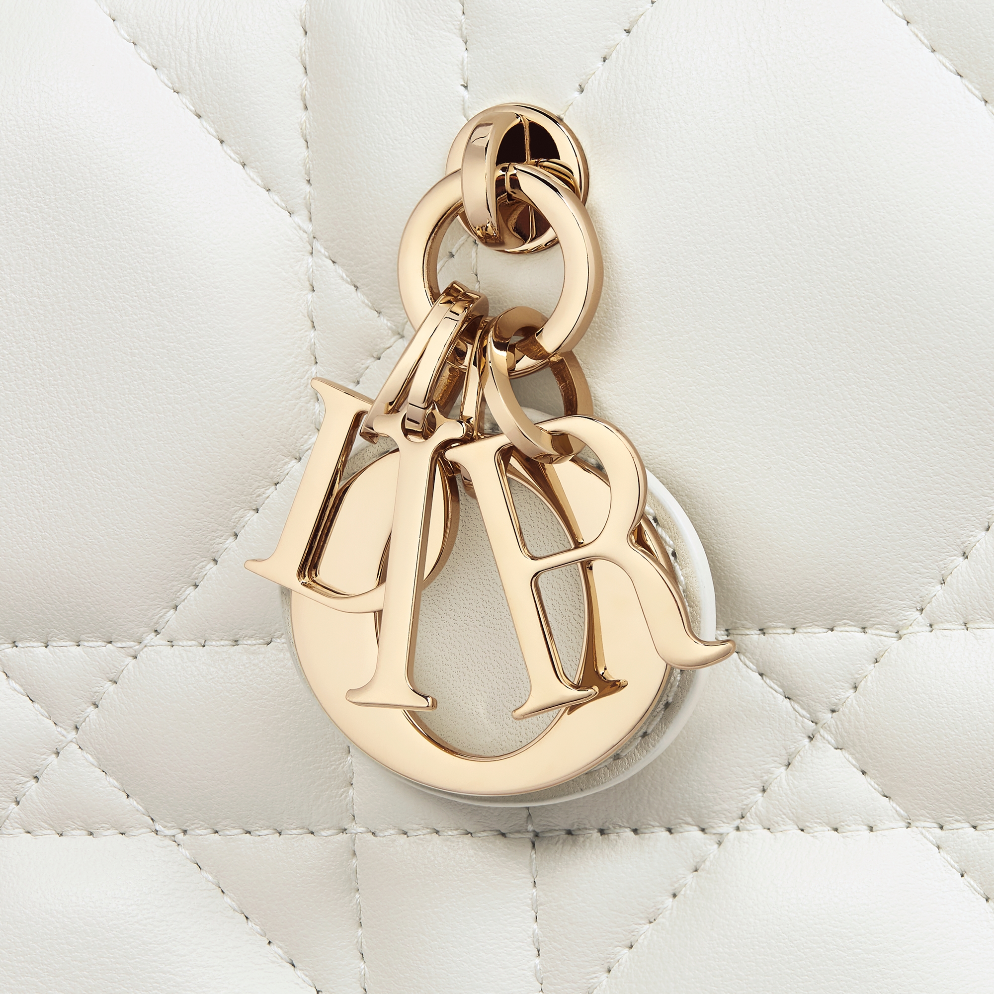 迷你 Book Tote 手袋 奶白色牛皮革超大藤格纹（21.5 x 13 x 7.5 厘米） E09