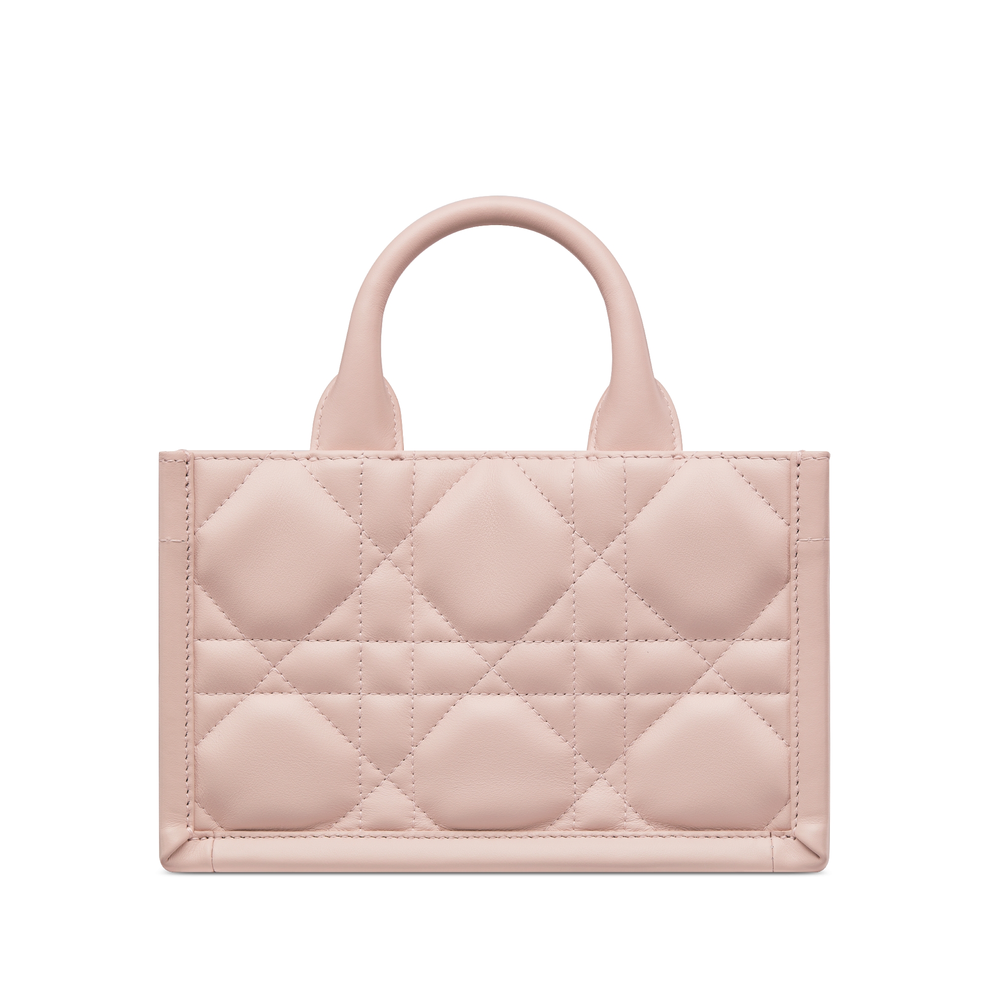 迷你 Book Tote 手袋 胭脂粉色牛皮革超大藤格纹（21.5 x 13 x 7.5 厘米） E08