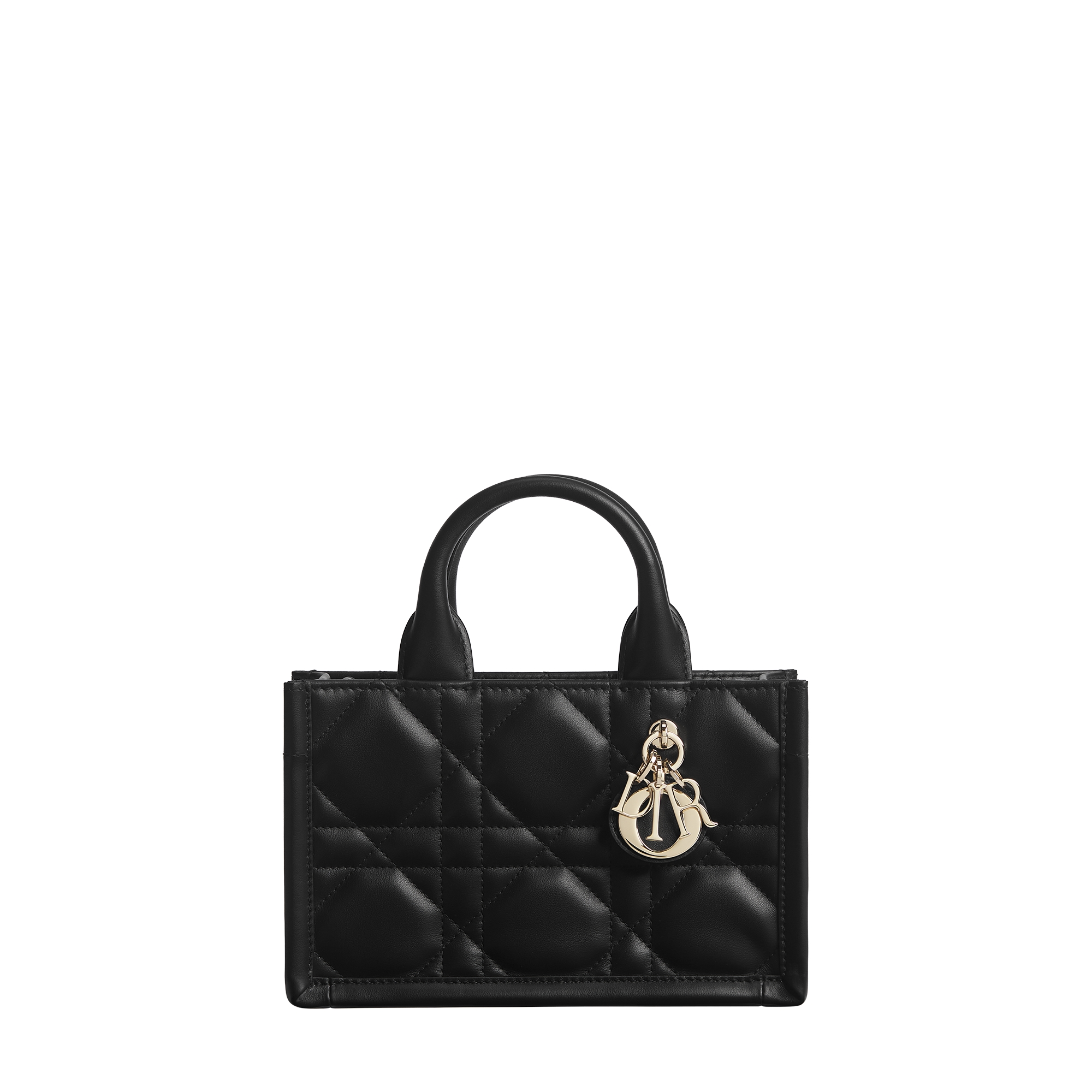  黑色牛皮革超大藤格纹（21.5 x 13 x 7.5 厘米）