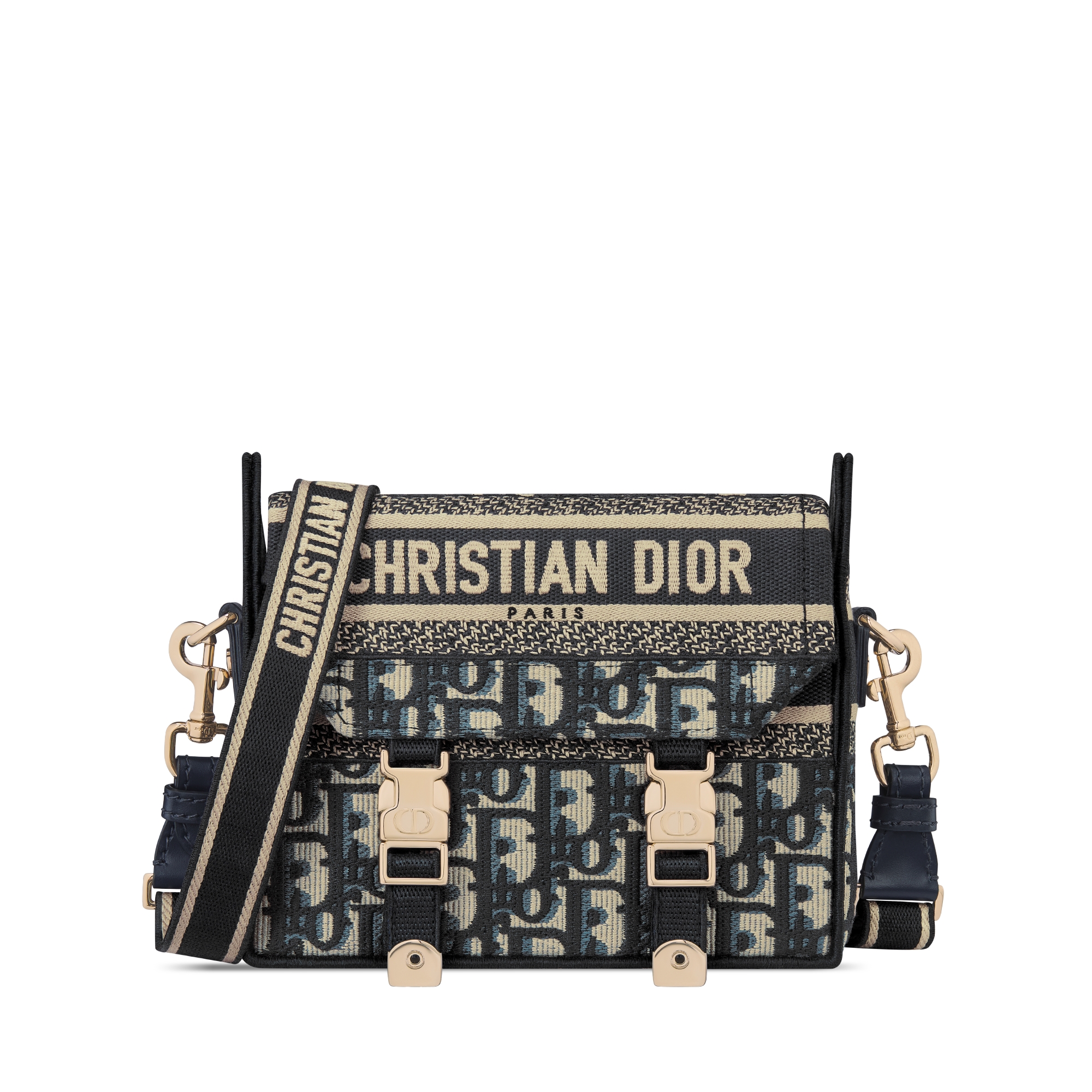 Diorcamp 微型手袋 蓝色 Oblique 印花面料 E01