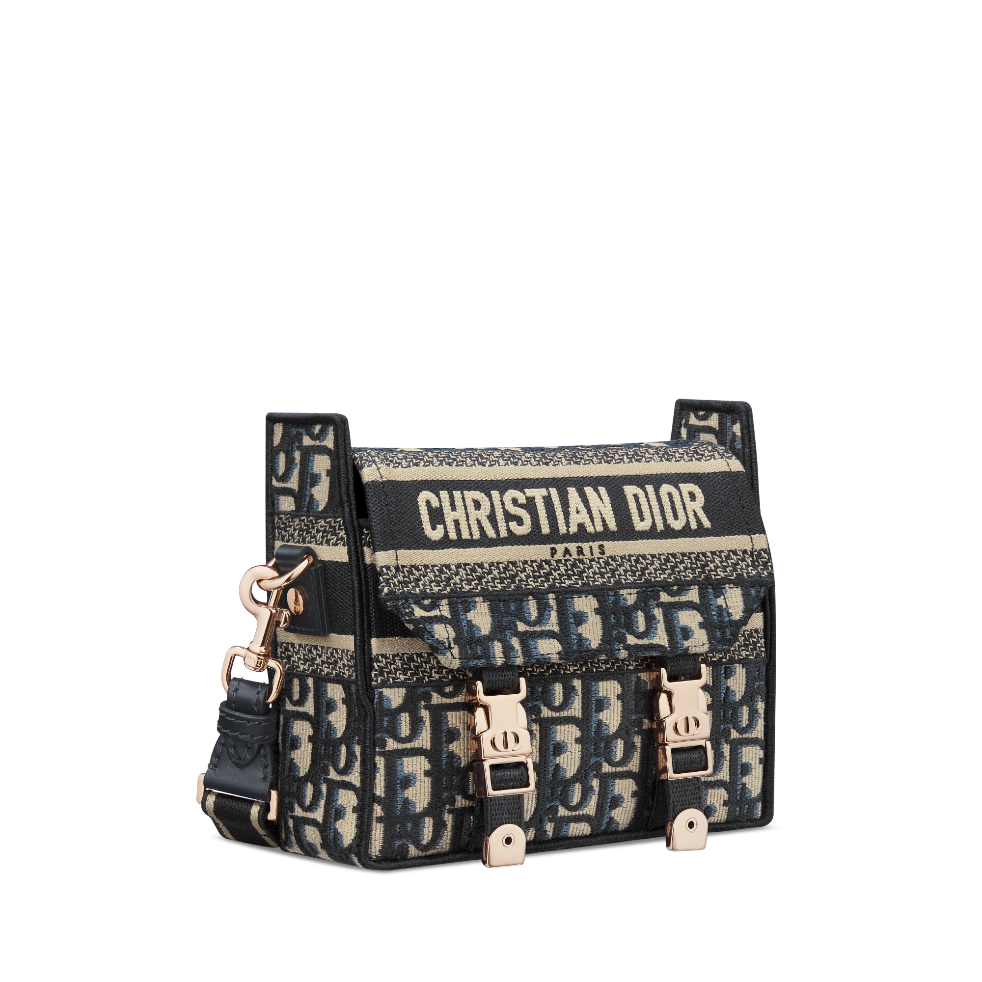 Diorcamp 微型手袋 蓝色 Oblique 印花面料 E03