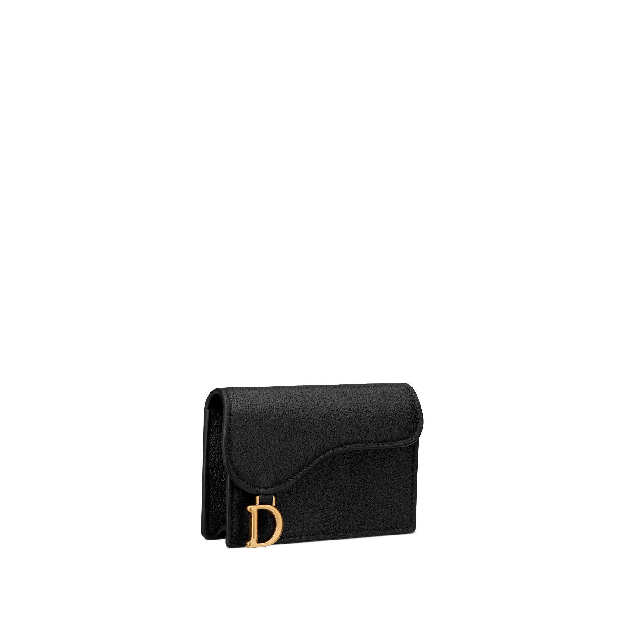 Bloom 马鞍卡夹 黑色羊皮革 E03