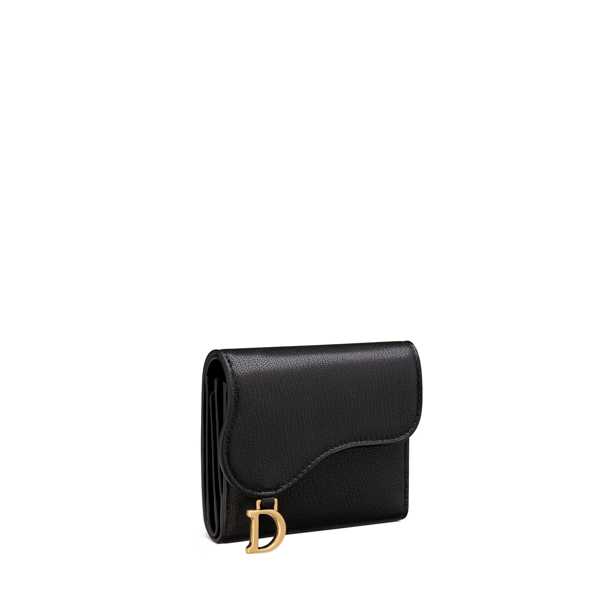 Lotus 马鞍钱包 黑色羊皮革 E03