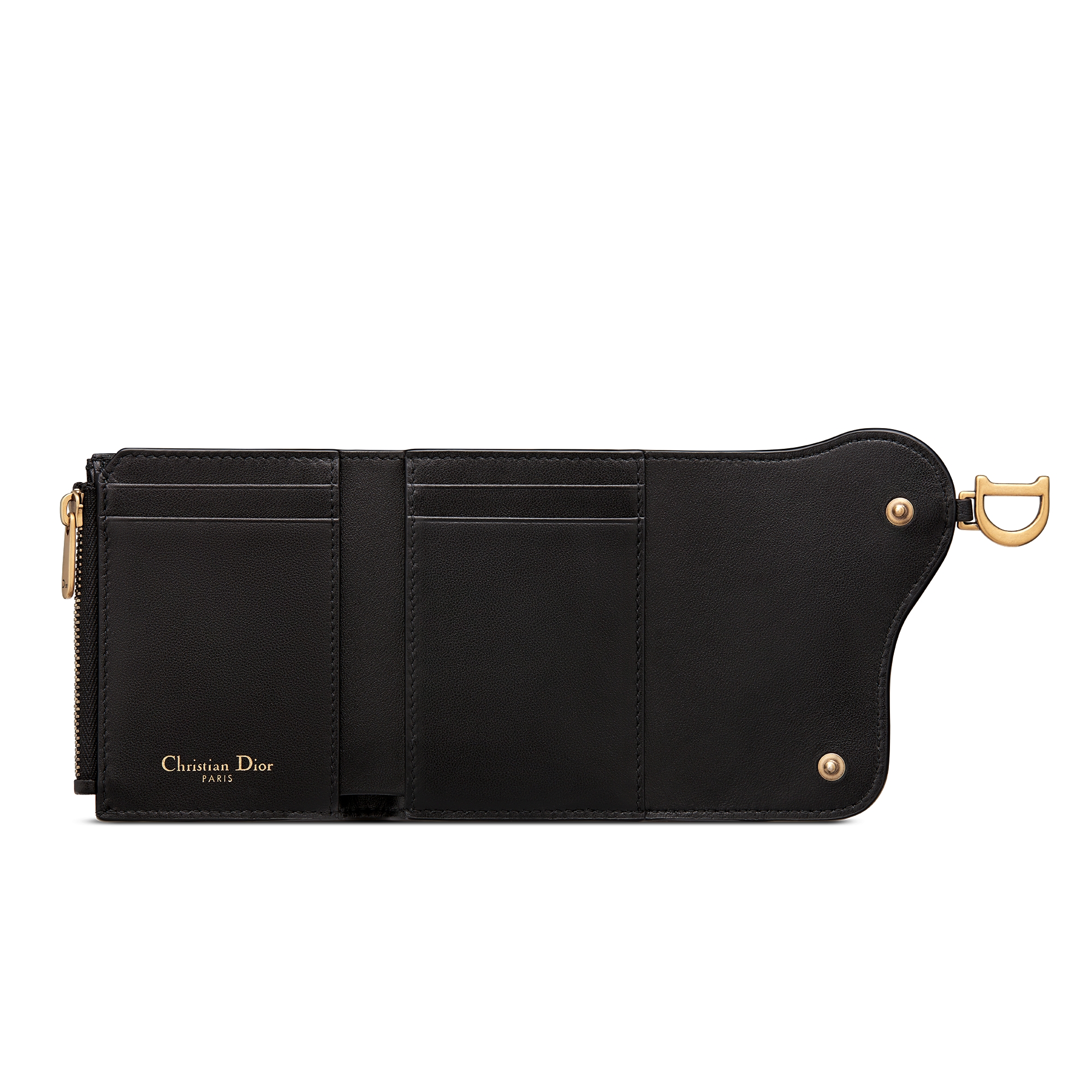 Lotus 马鞍钱包 黑色羊皮革 E07