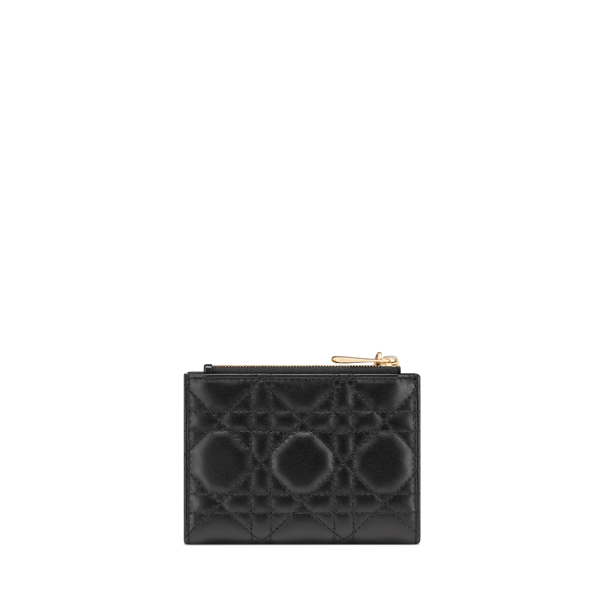 Lady Dior Dahlia 钱包 黑色羊皮革藤格纹 E08