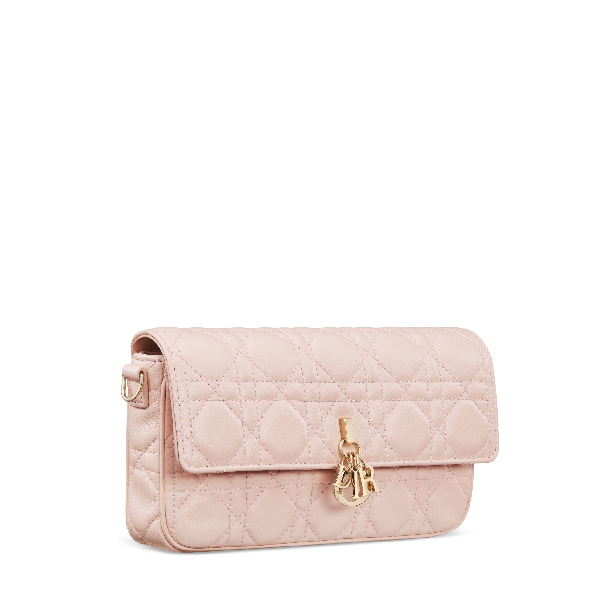 My Dior 链条手袋 胭脂粉色羊皮革藤格纹 E03