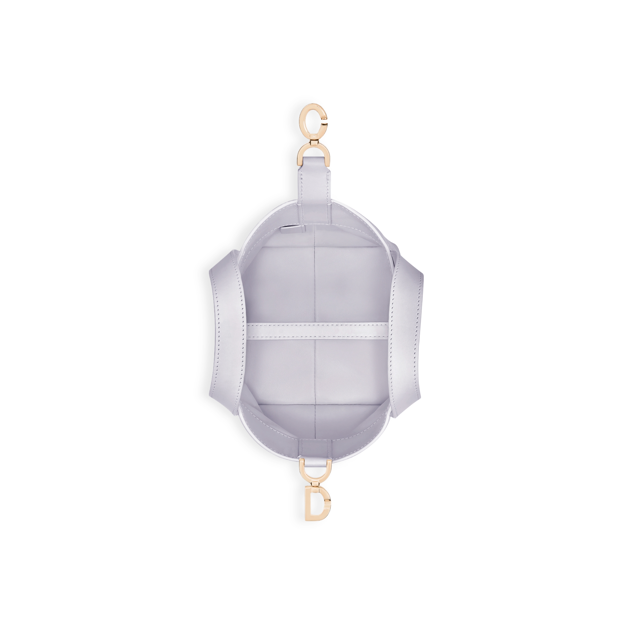 微型 Dior Toujours 竖版手袋 淡紫色牛皮革超大藤格纹 E06