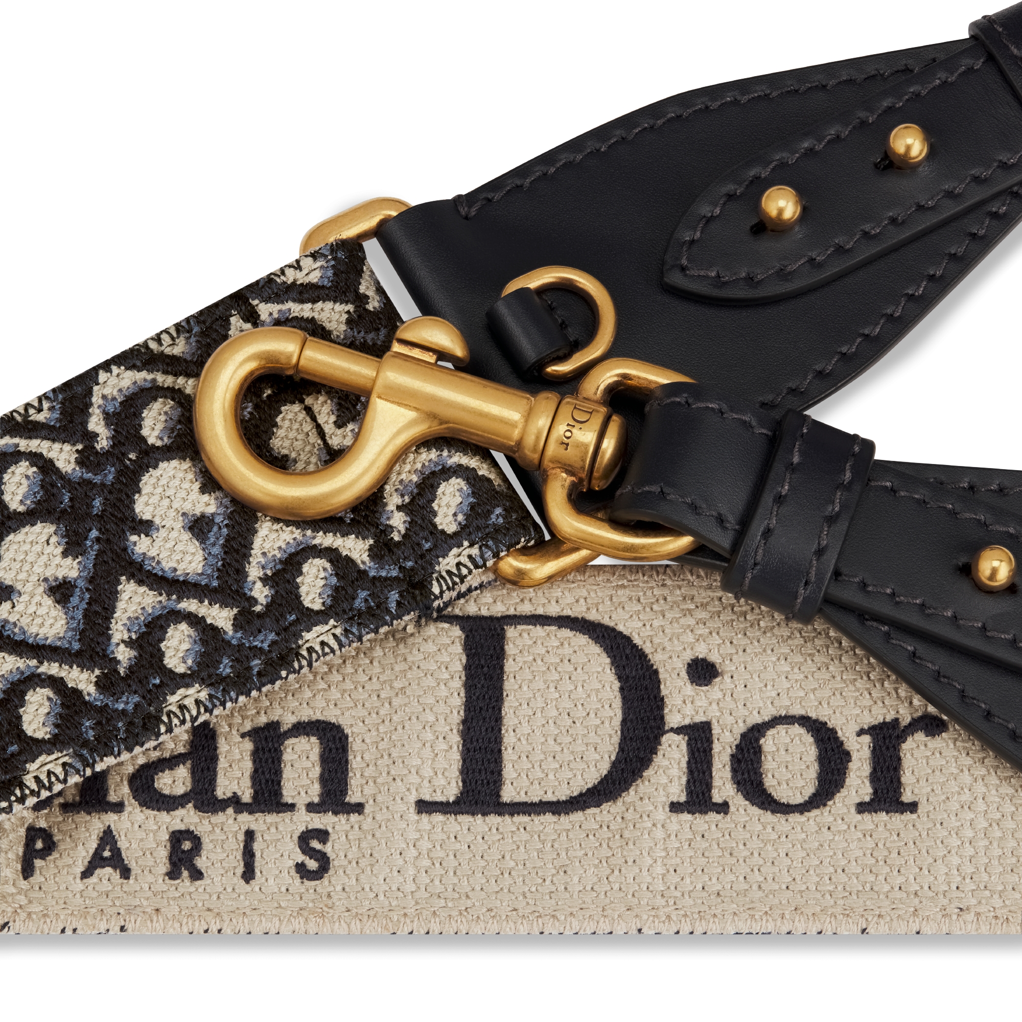 可调节肩带 蓝色刺绣 Oblique 印花搭配金属环 E09