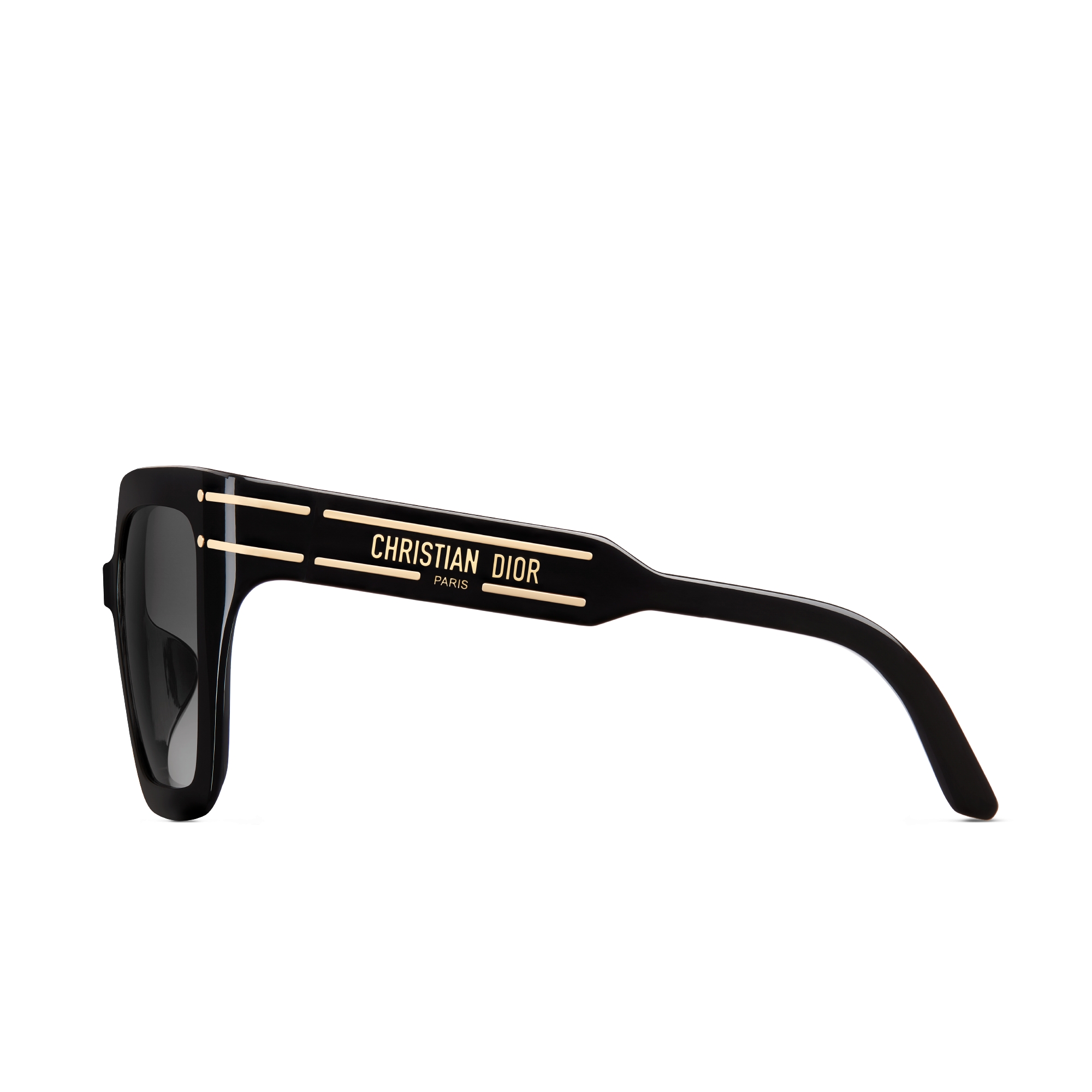 DiorSignature S10F 太阳眼镜 黑色正方形镜框 E02