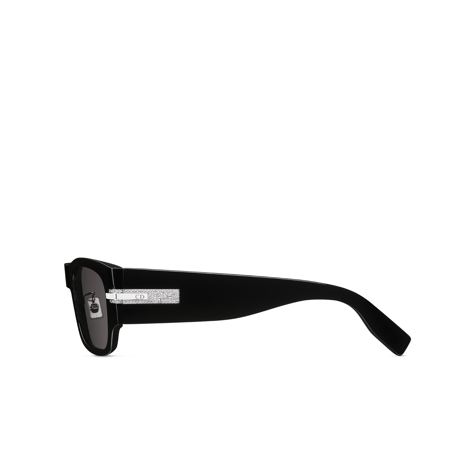 DiorBlackSuit XL S3F 太阳眼镜 黑色方形镜框 E02