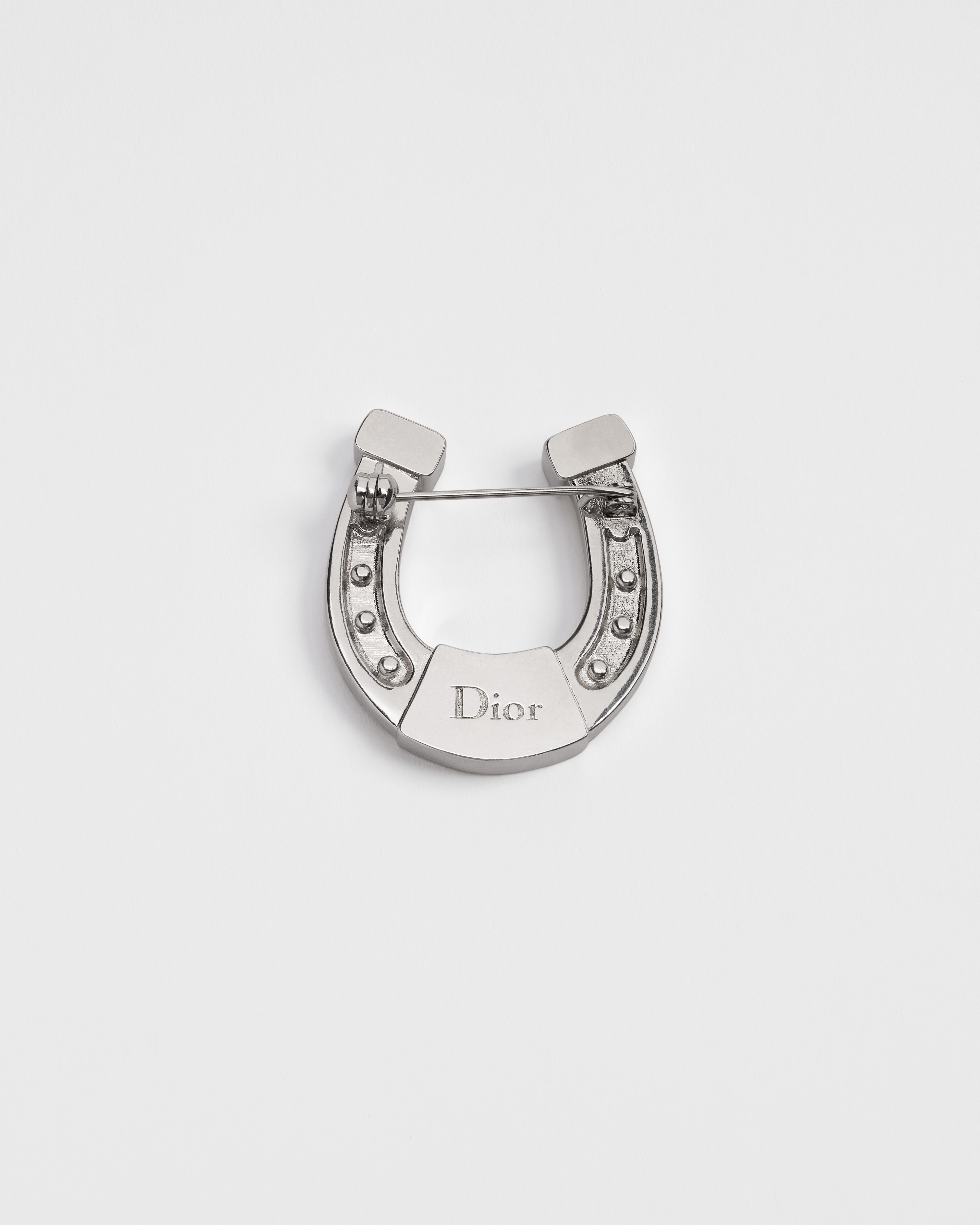 Dior Horseshoe 胸针 银色饰面铜合金 E08