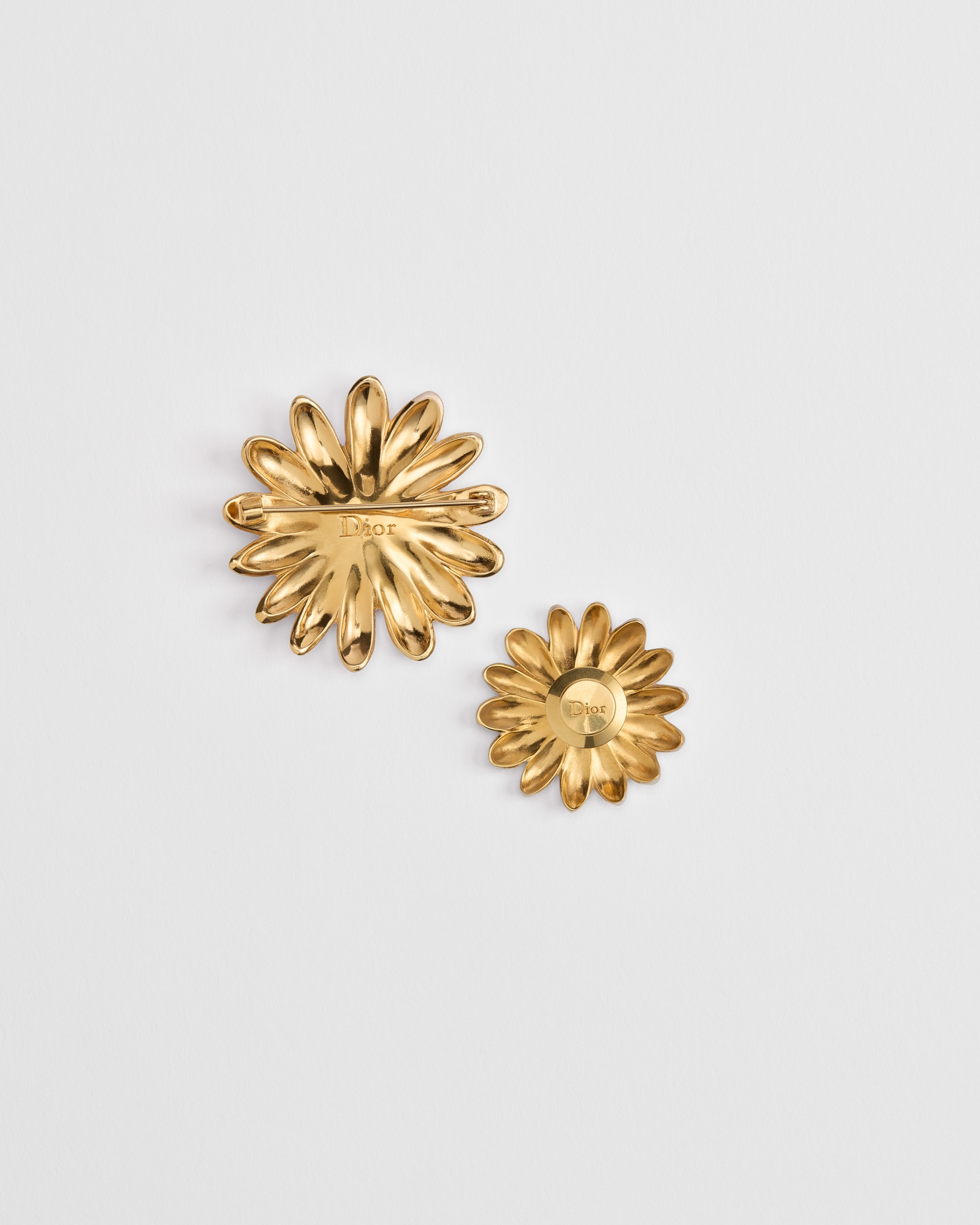 Dior Daisy 胸针套装 金色饰面金属和多色涂漆装饰 E08